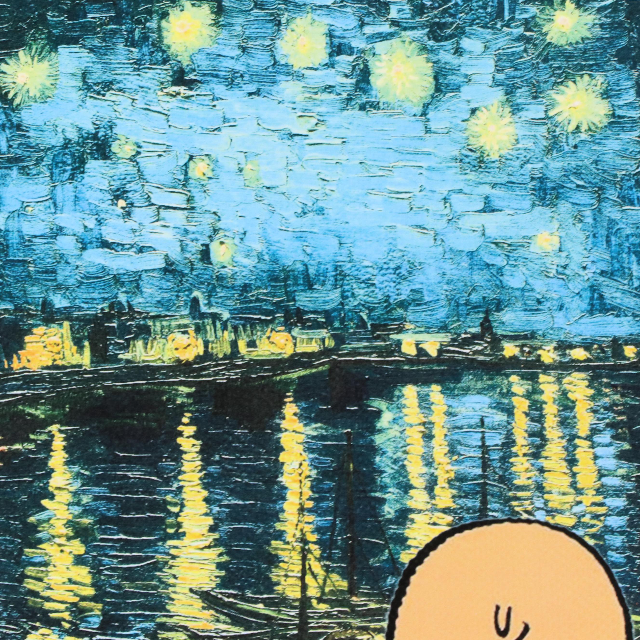 Death NYC Graphic Digital Print Featuring Peanuts x Van Gogh, 21st Century