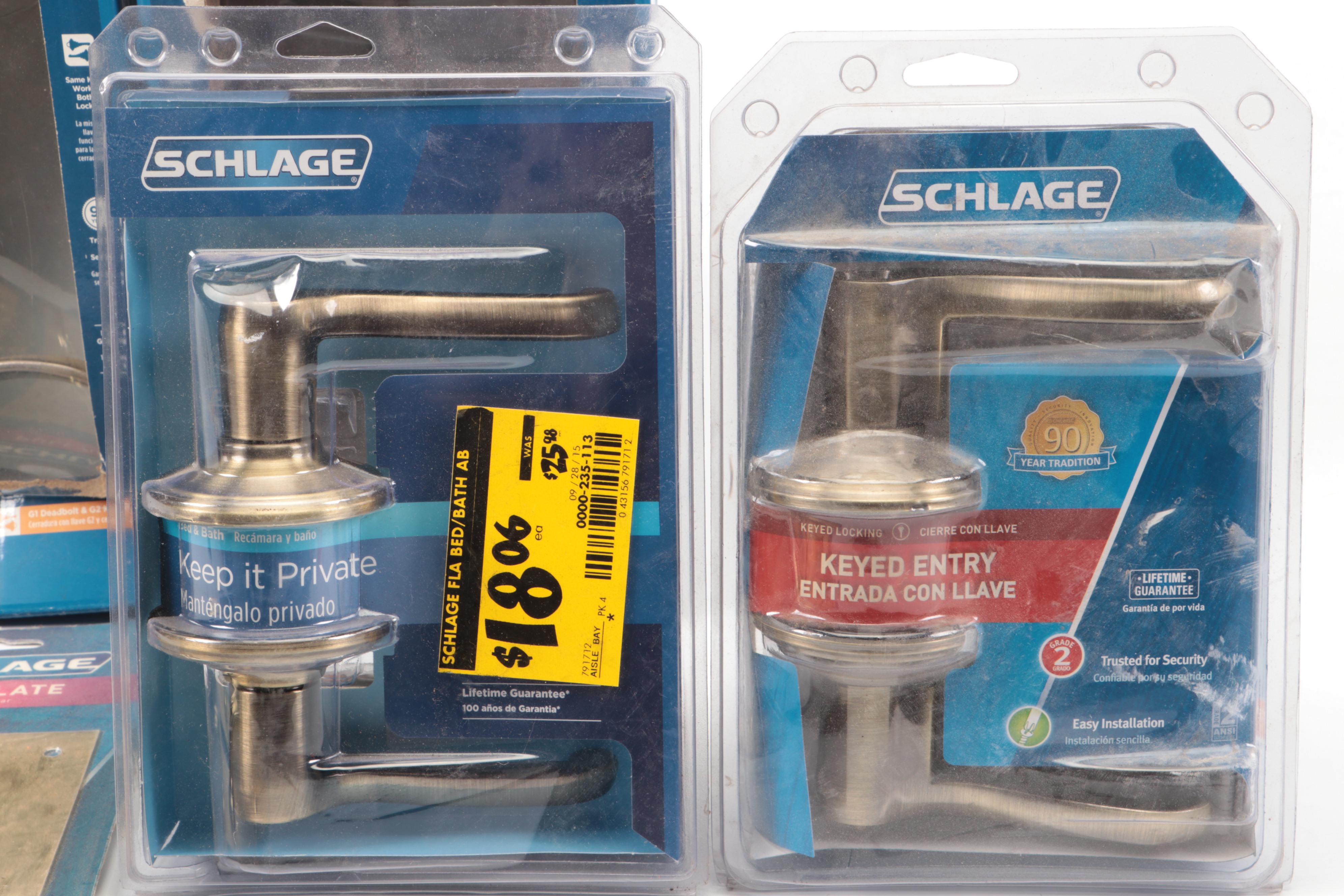 Schlage Doorknob and Deadbolt Security Sets with More Doorknobs
