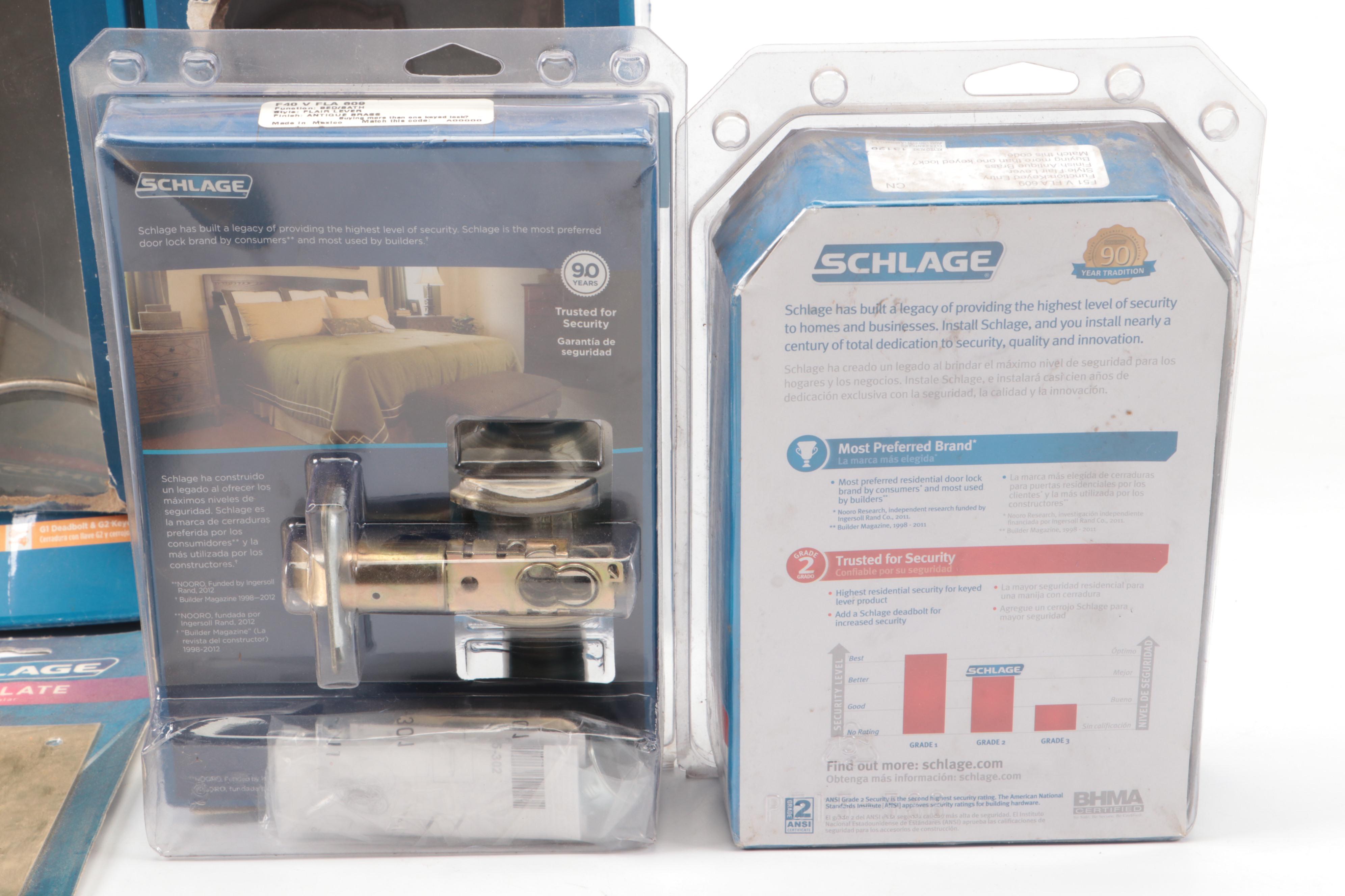 Schlage Doorknob and Deadbolt Security Sets with More Doorknobs