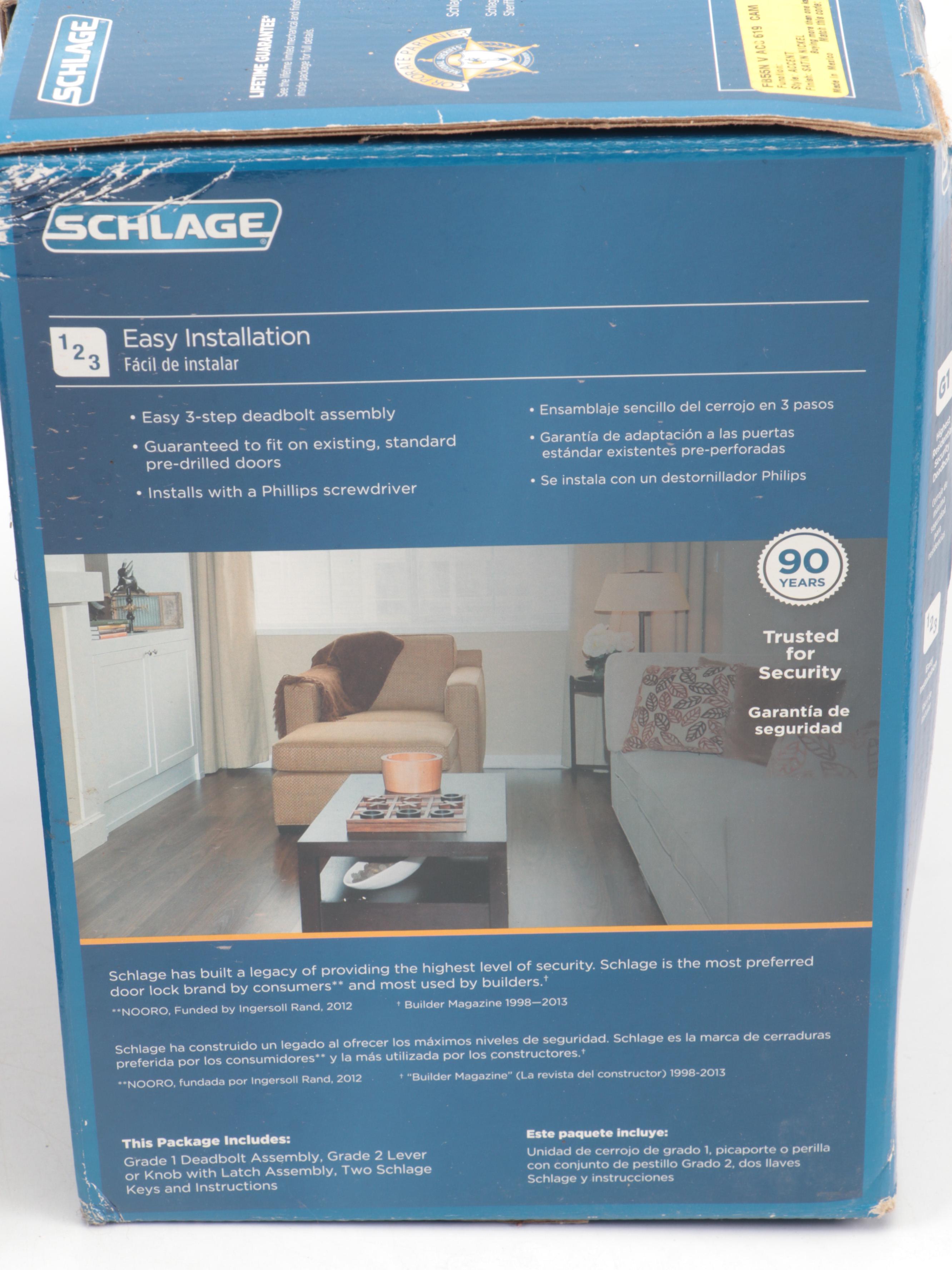 Schlage Doorknob and Deadbolt Security Sets with More Doorknobs