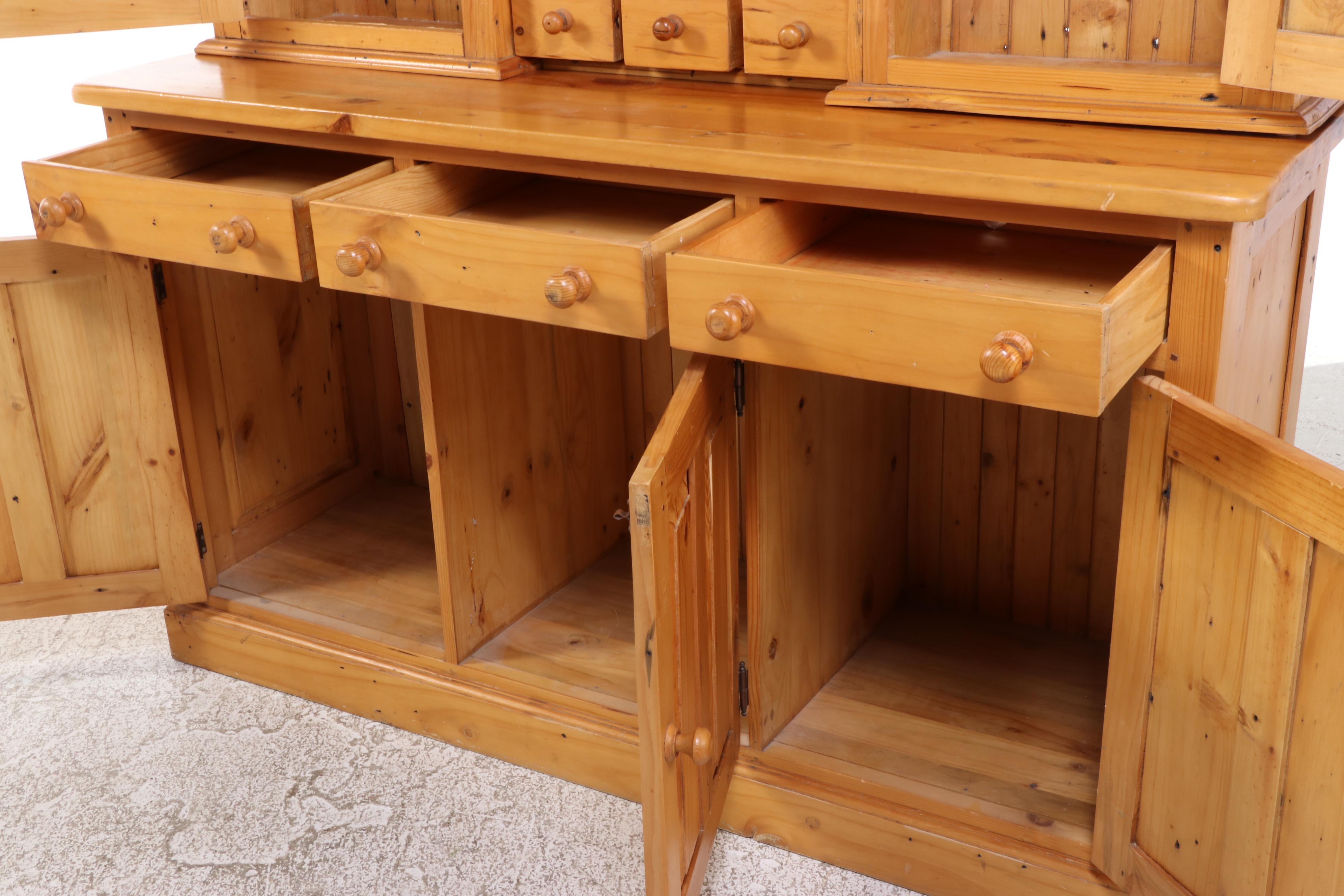 Country Style Pine Kitchen Dresser