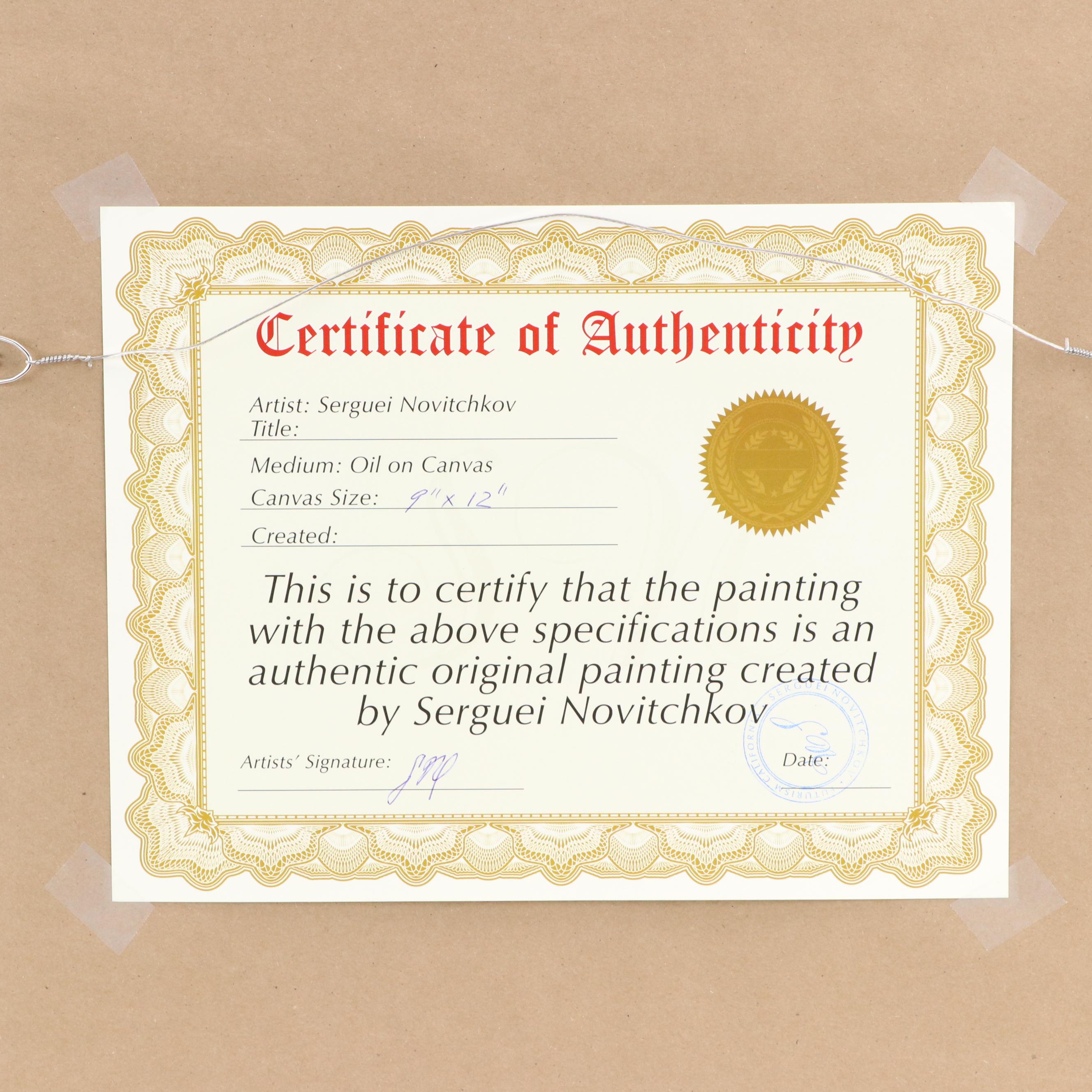 Serguei Novitchkov Landscape Oil Painting