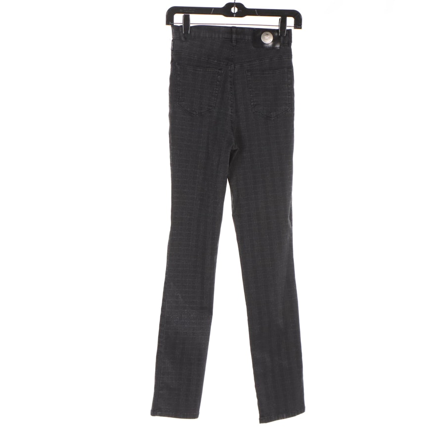 Versace Jeans Couture High-Waisted Skinny Jeans in Black Cotton | EBTH