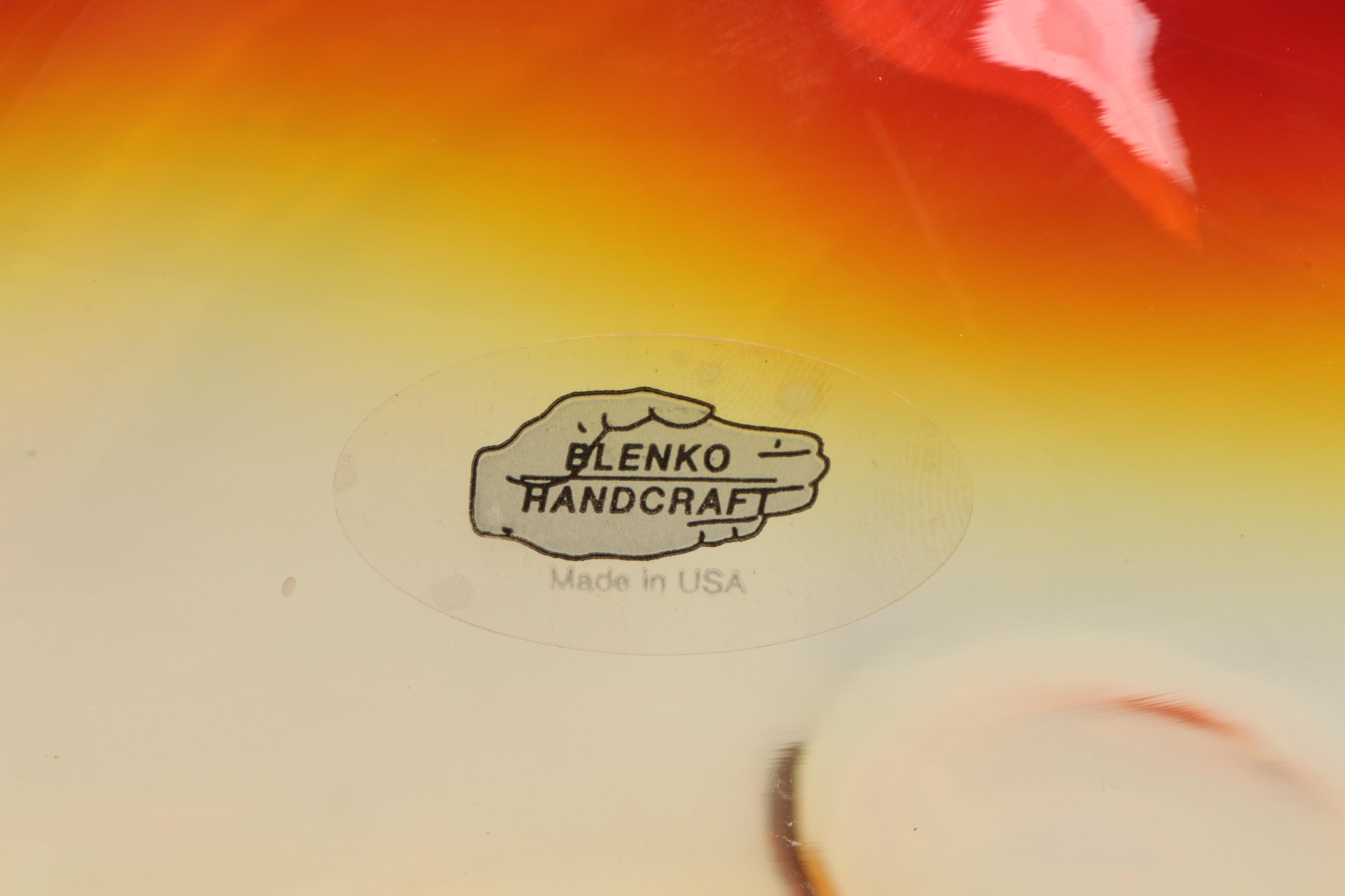 Blenko Glass Vase and Water Pitchers