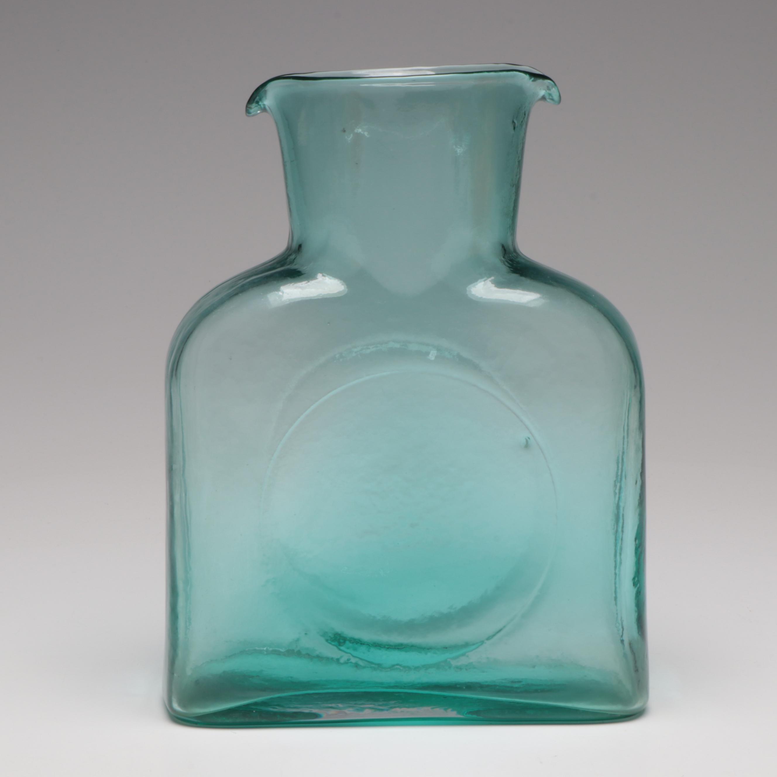 Blenko Glass Vase and Water Pitchers