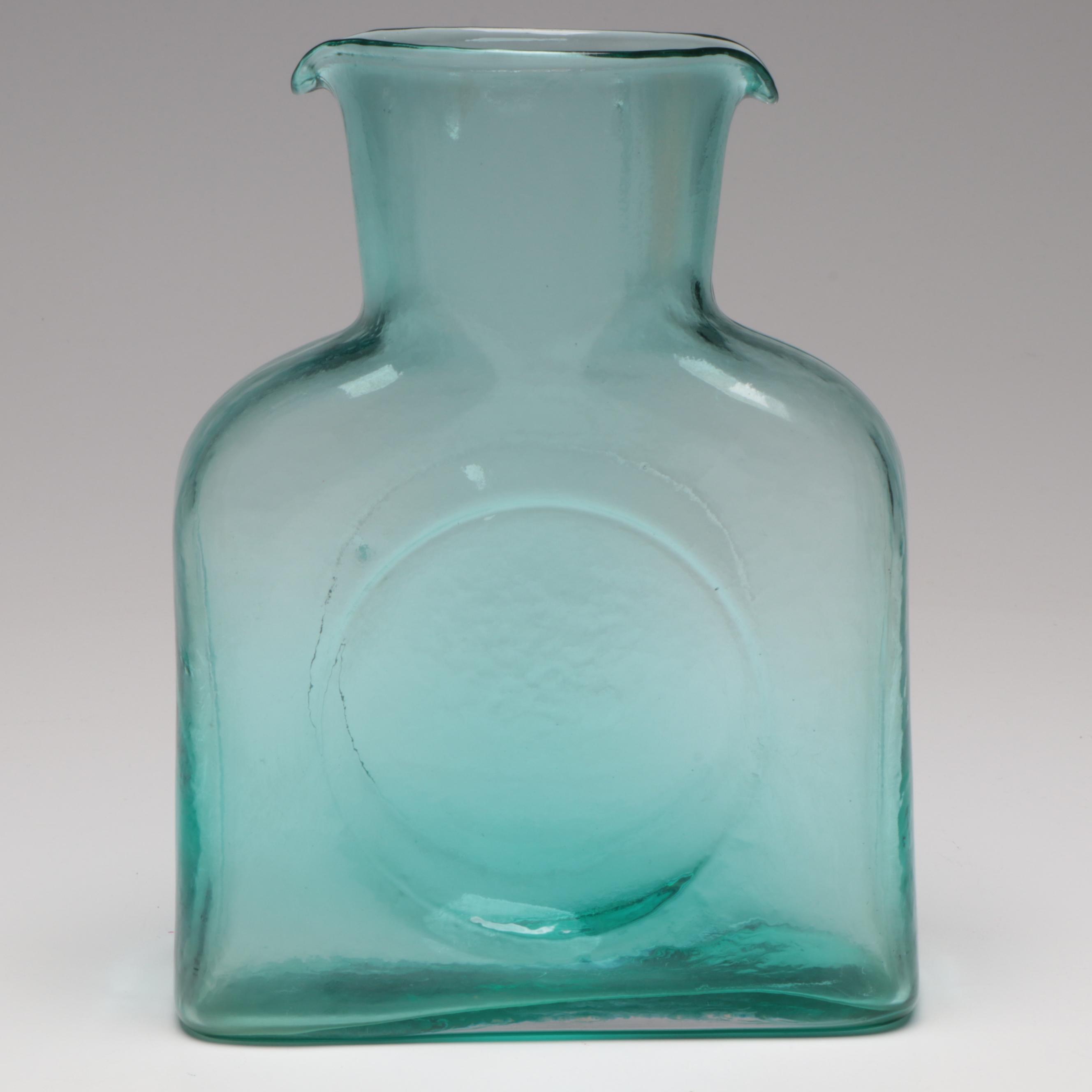 Blenko Glass Vase and Water Pitchers