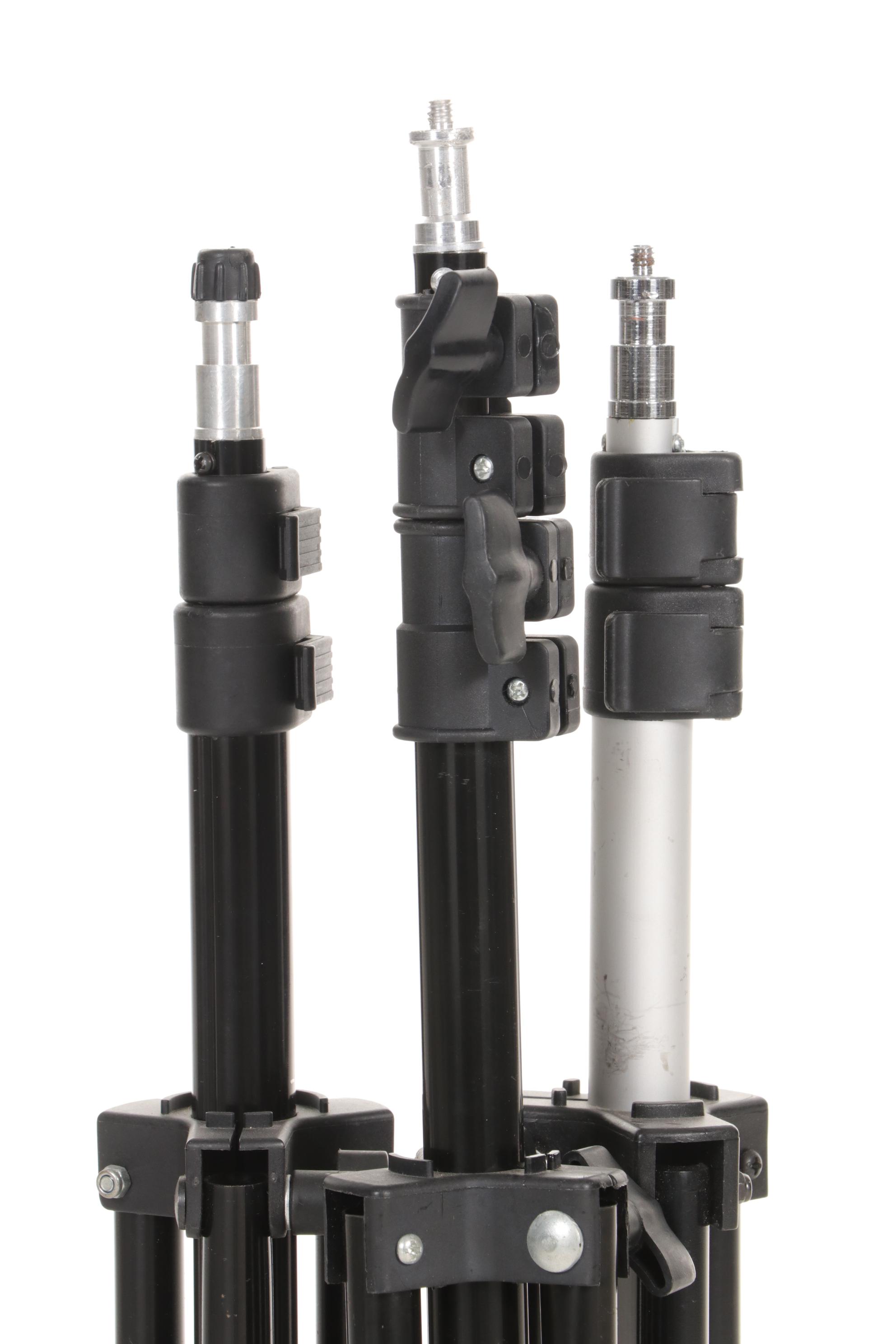 Five Studio Tripod Light Stands