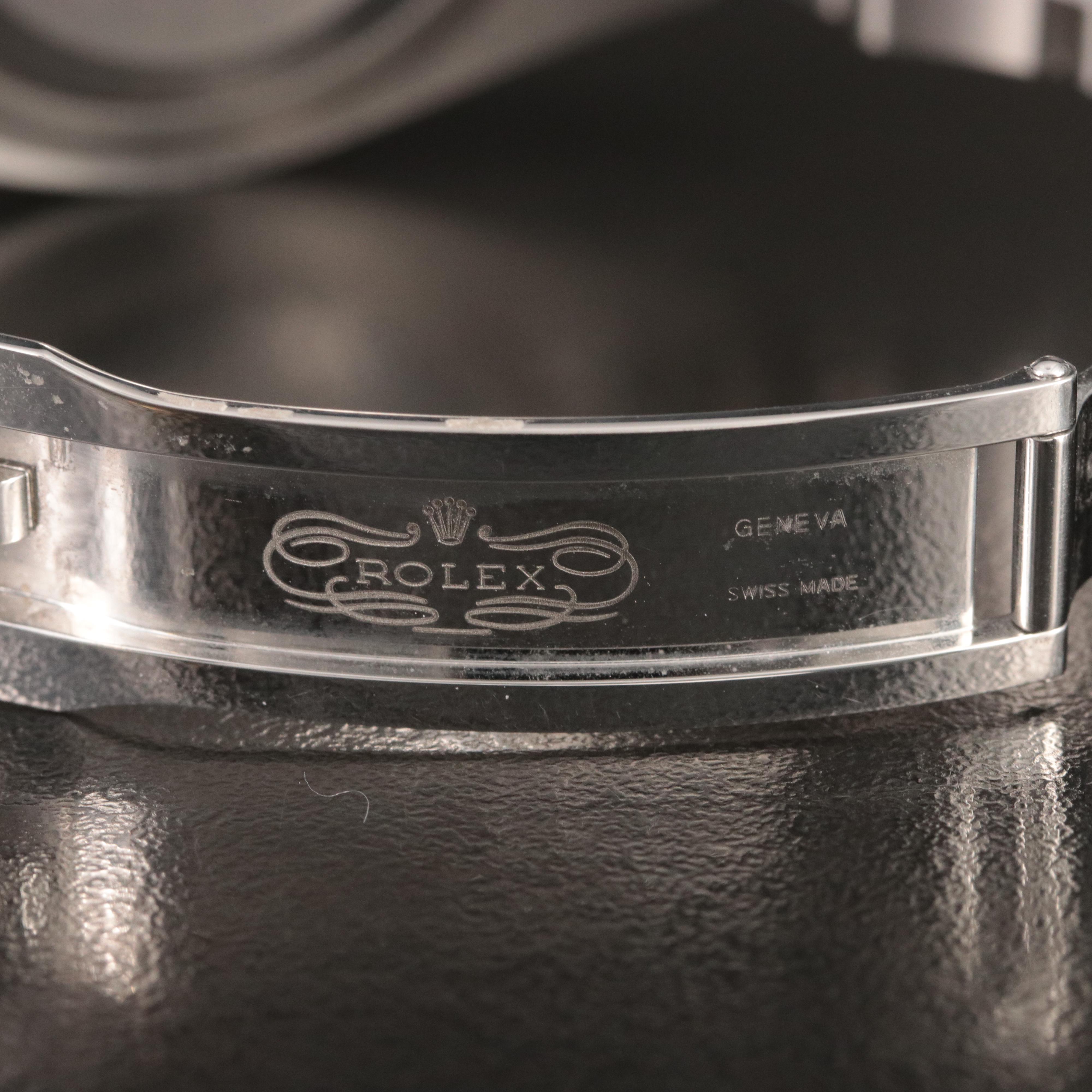 Rolex Oyster Perpetual Custom Turquoise Blue Dial Watch