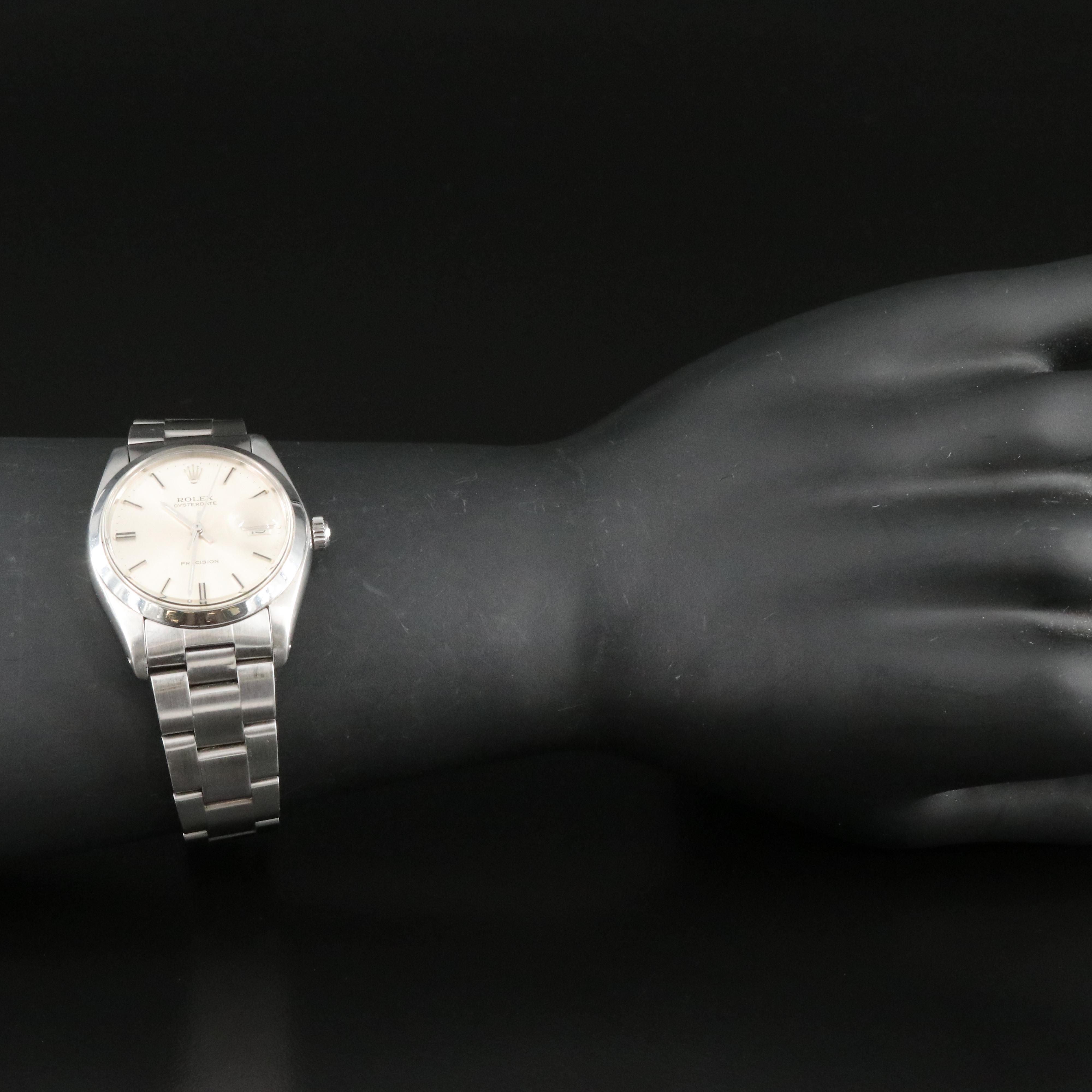 1981 Rolex Oysterdate Precision Manual Wind Watch