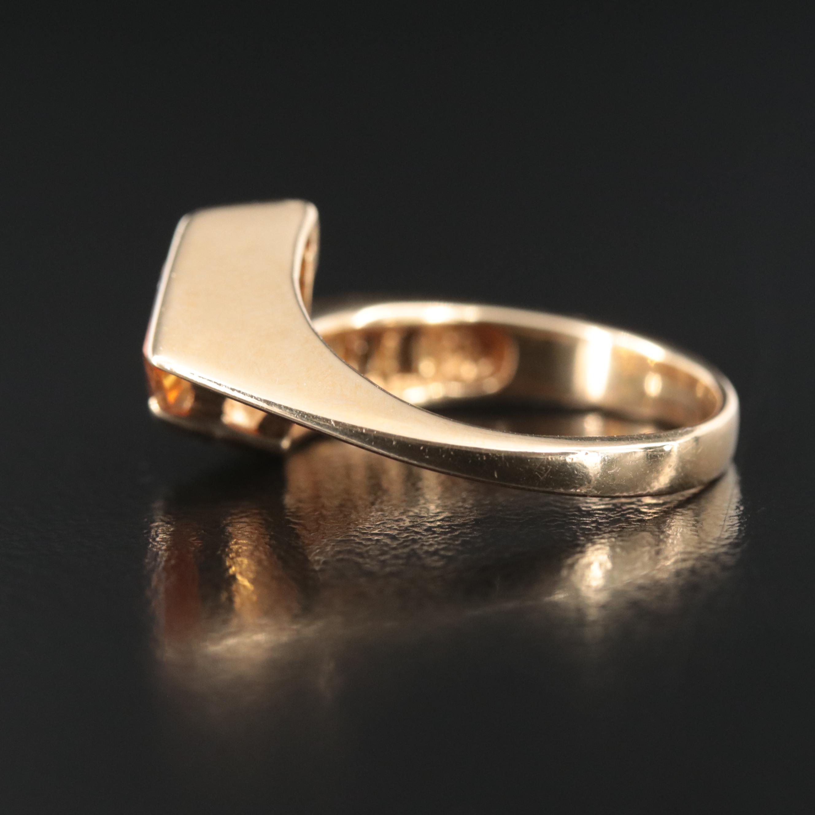 18K Citrine Ring