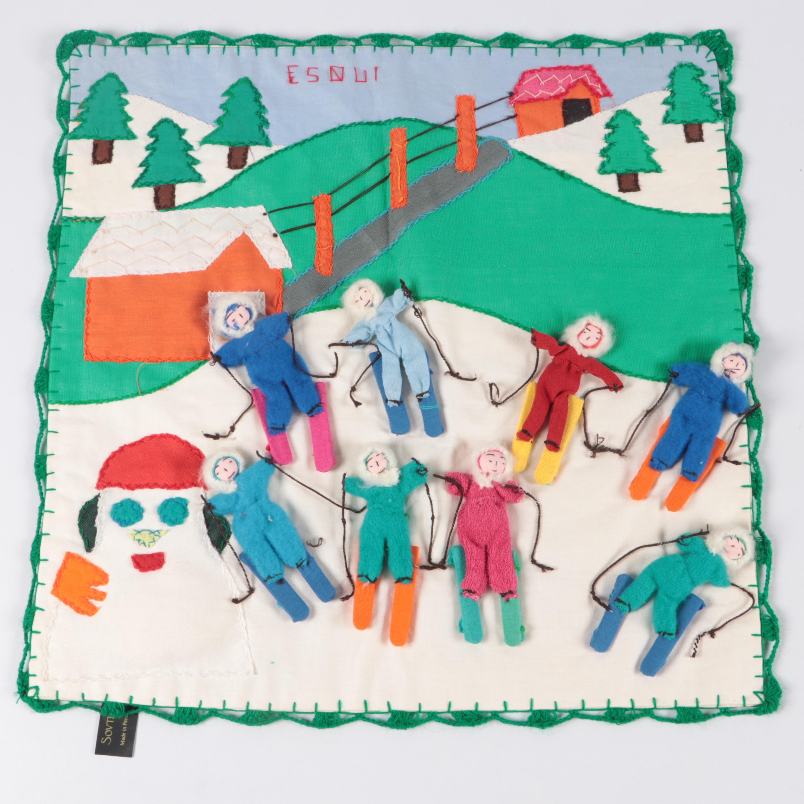 Peruvian Southern Cross Artisan Handmade Dimensional Storyteller Textiles