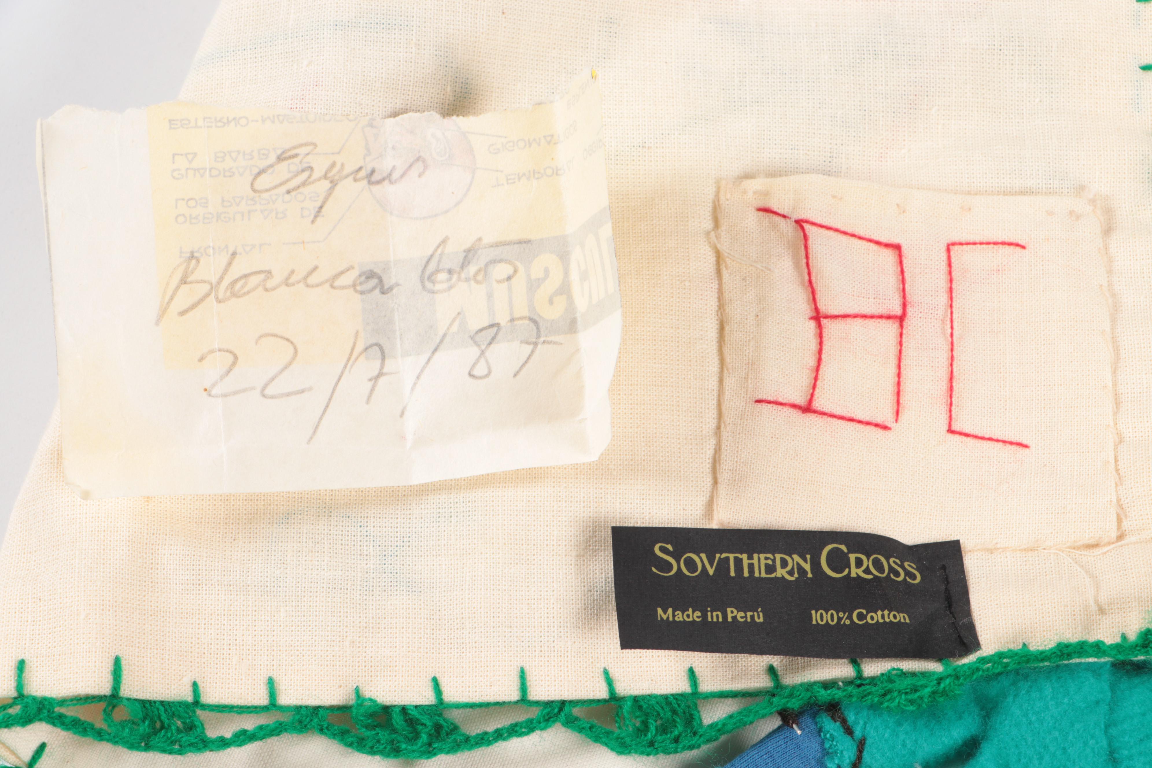 Peruvian Southern Cross Artisan Handmade Dimensional Storyteller Textiles