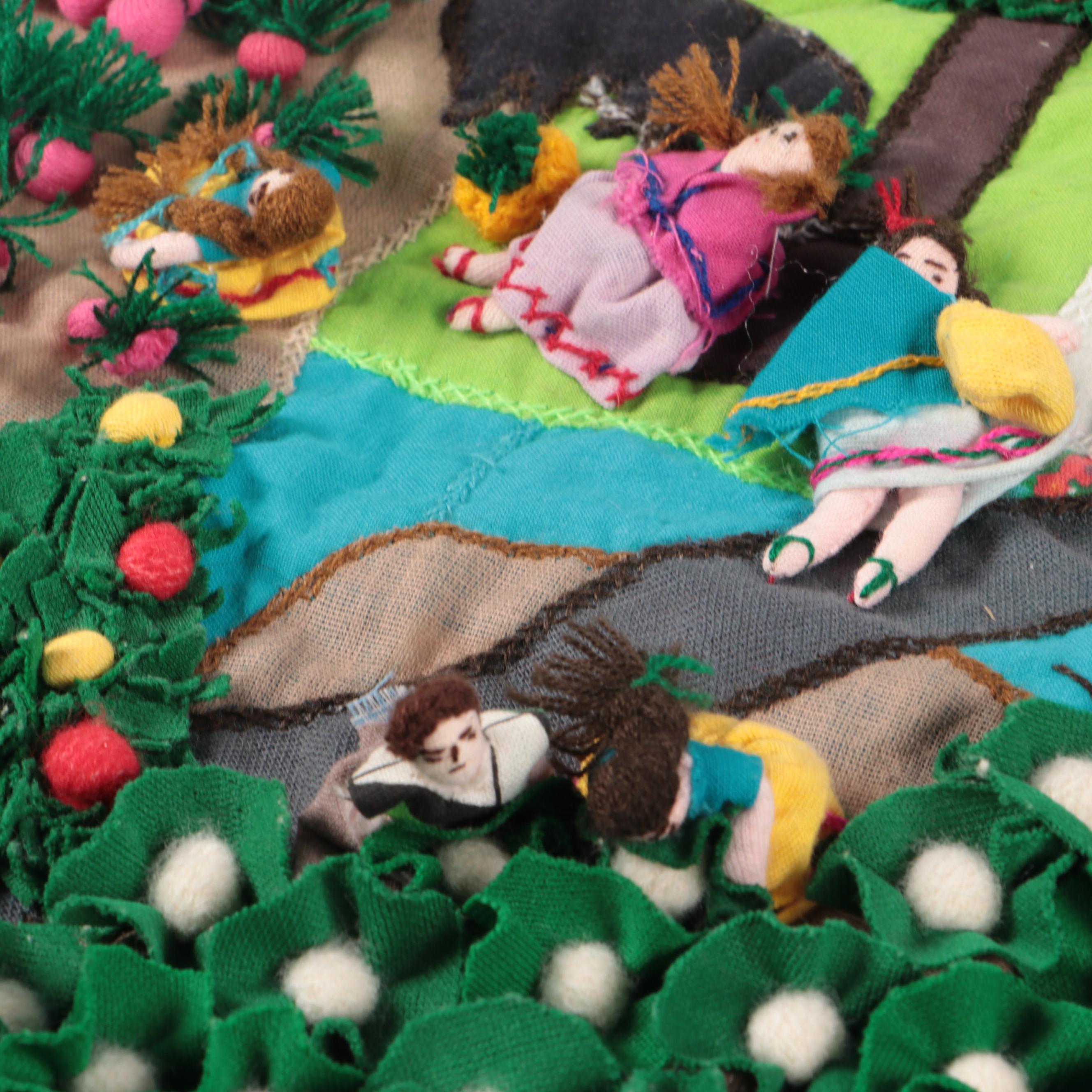 Peruvian Southern Cross Artisan Handmade Dimensional Storyteller Textiles