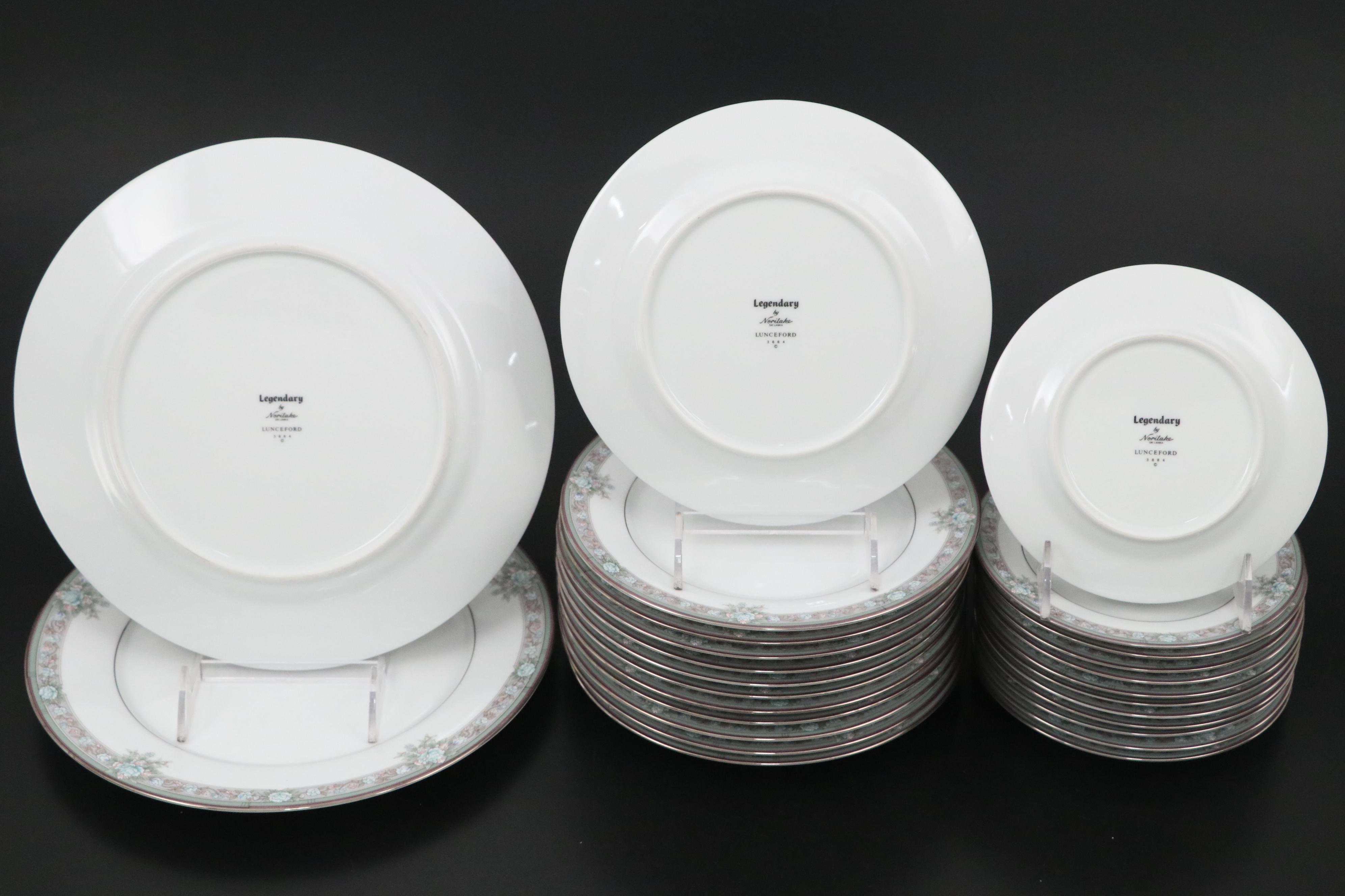 Noritake "Lunceford" Porcelain Dinnerware and Serveware, Late 20th Century