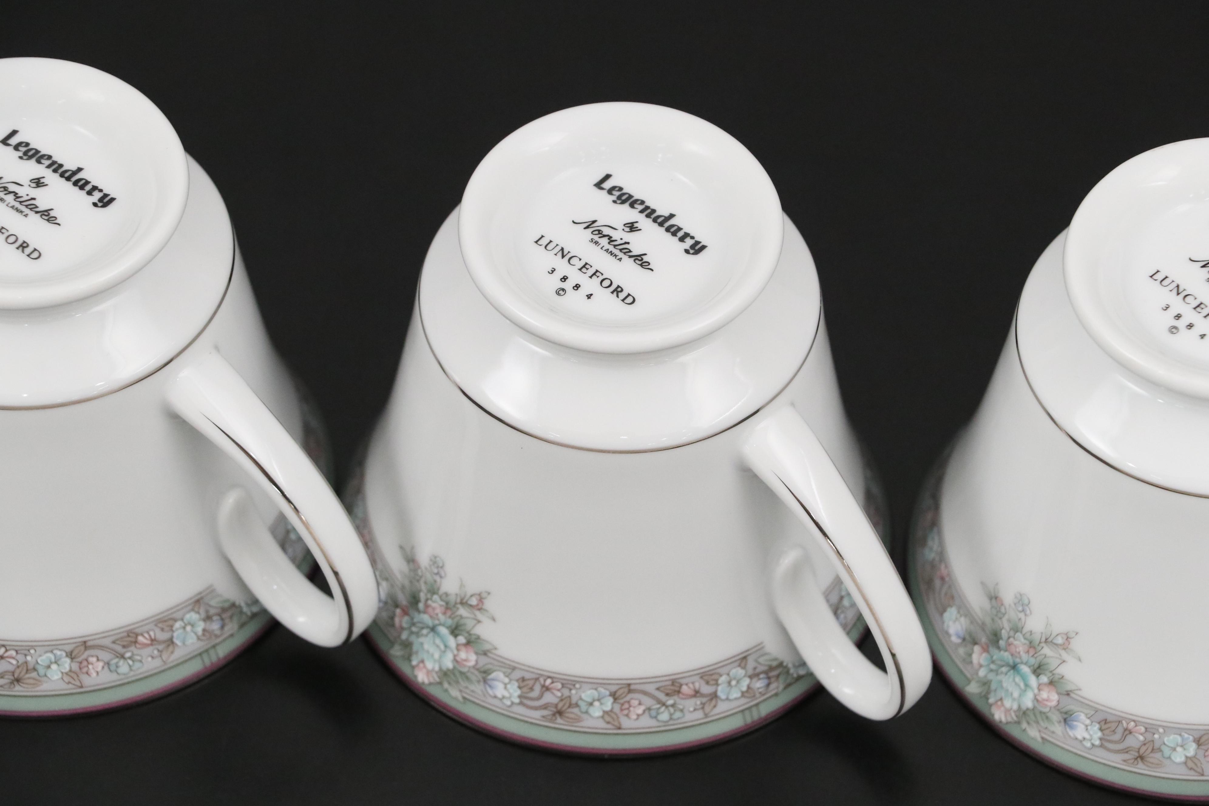 Noritake "Lunceford" Porcelain Dinnerware and Serveware, Late 20th Century