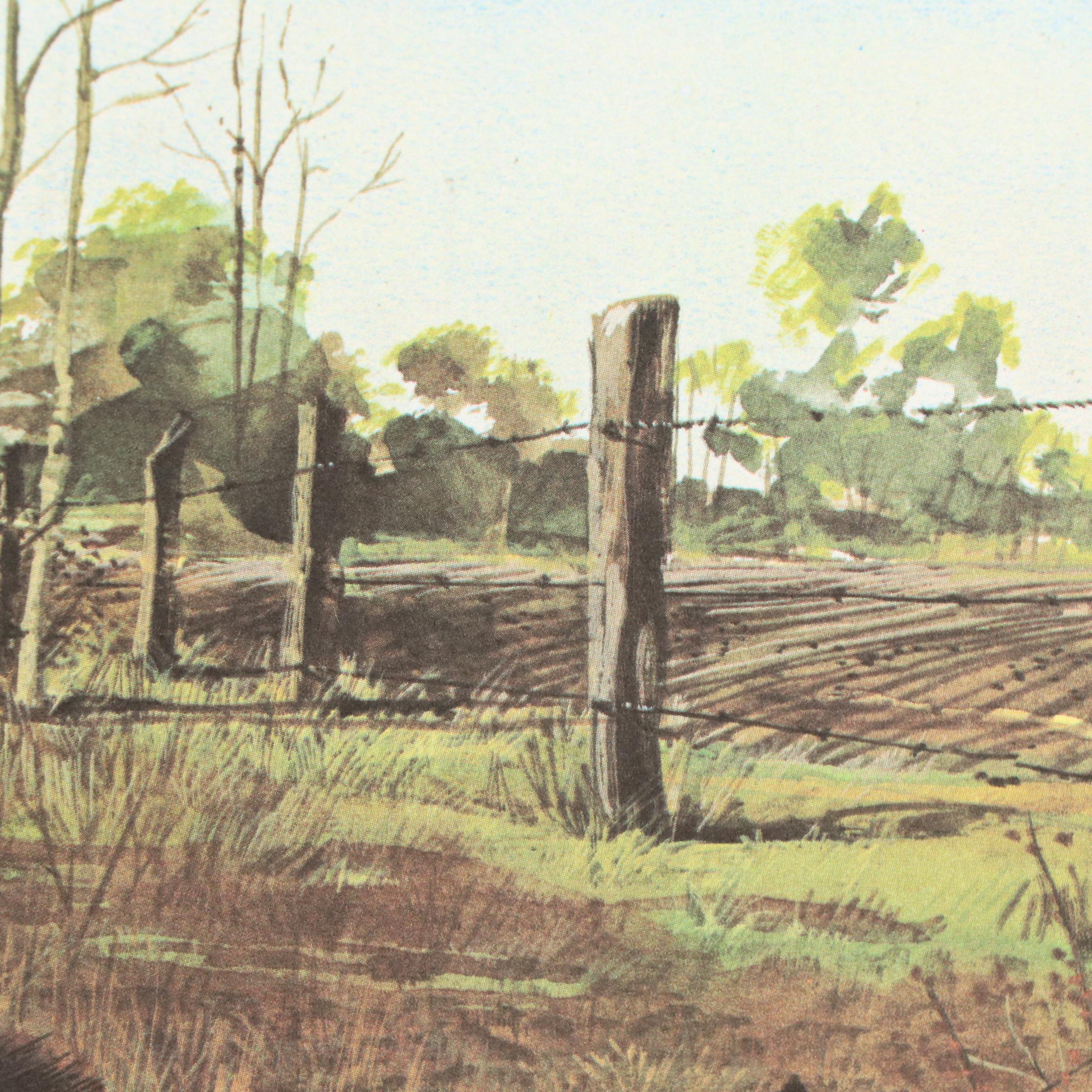 Ralph J. McDonald Offset Lithograph "The Raccoons"