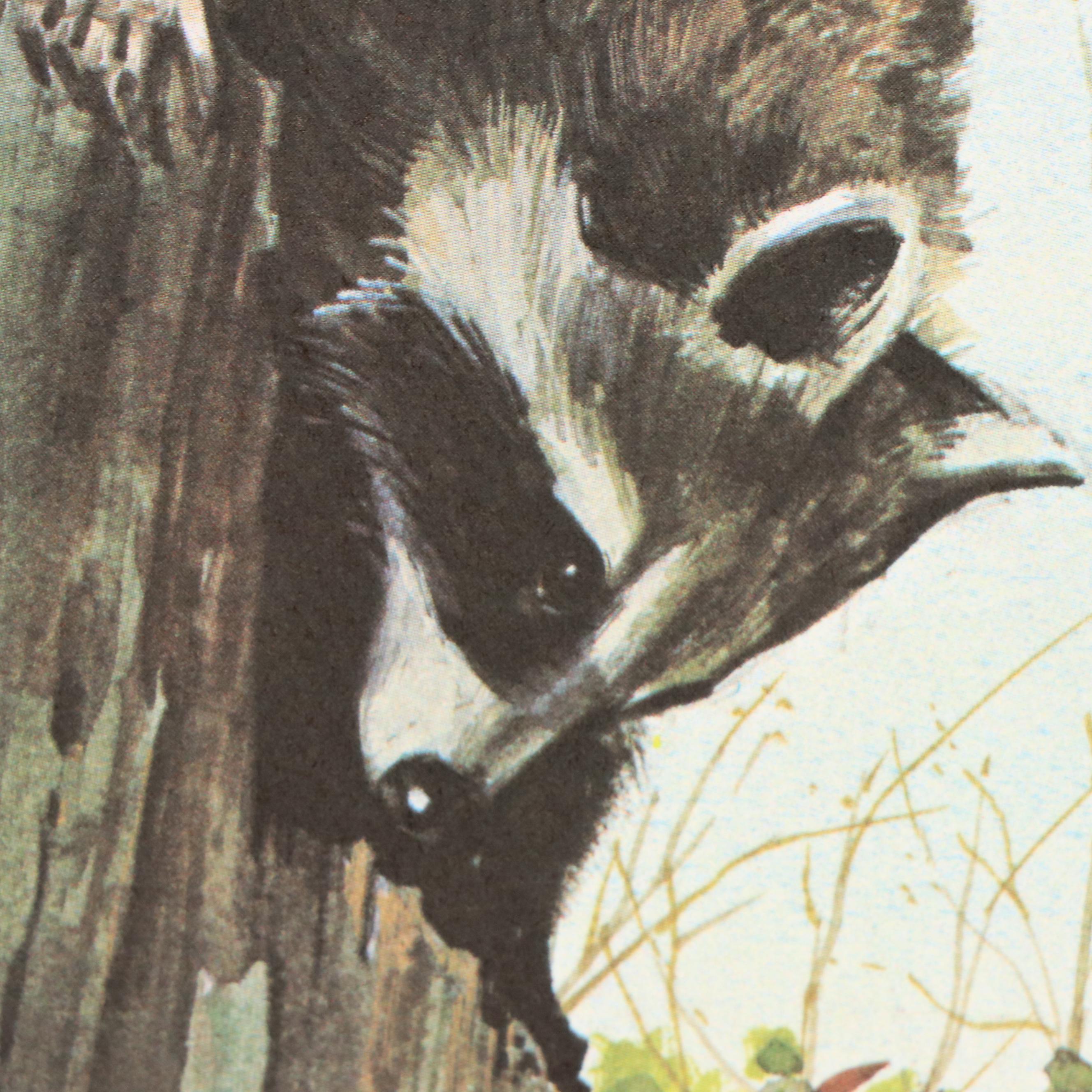 Ralph J. McDonald Offset Lithograph "The Raccoons"