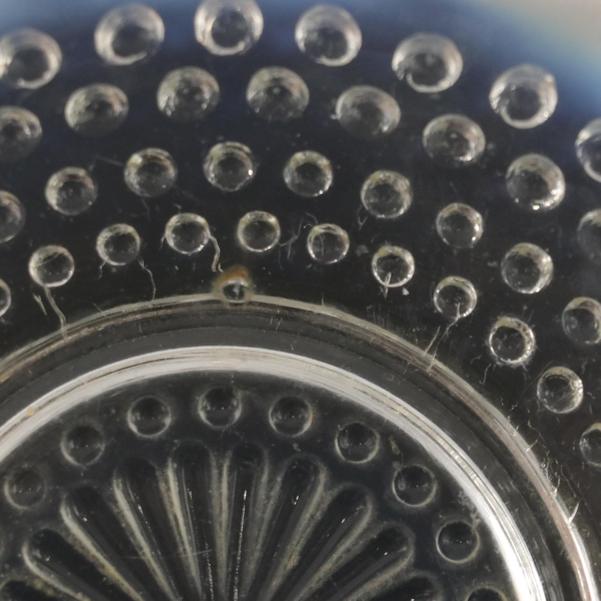 Anchor Hocking Opalescent "Moonstone Hobnail" Seven-Piece Fluted Berry Bowl Set