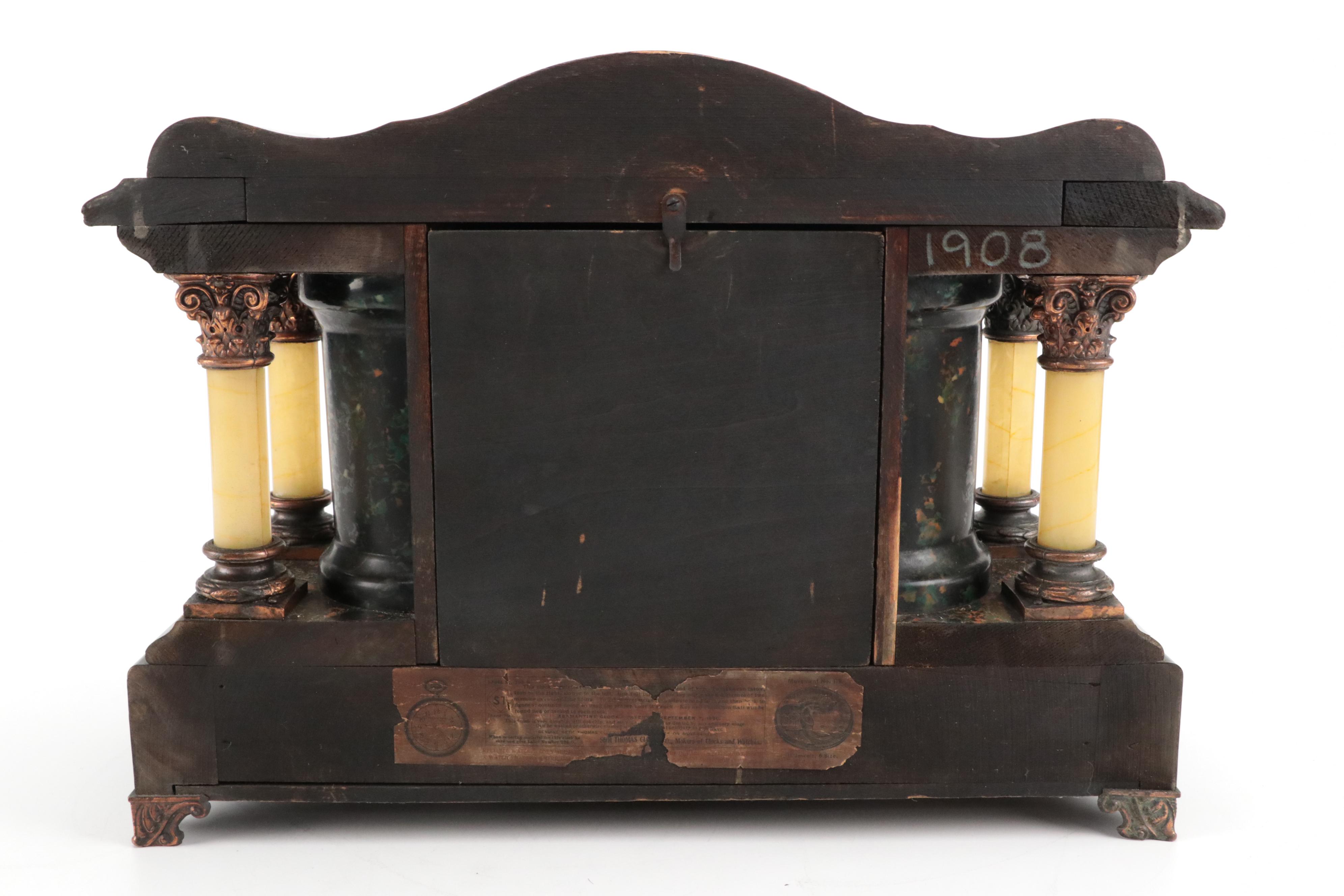 Seth Thomas "Adamantine" Mantel Clock, 1908