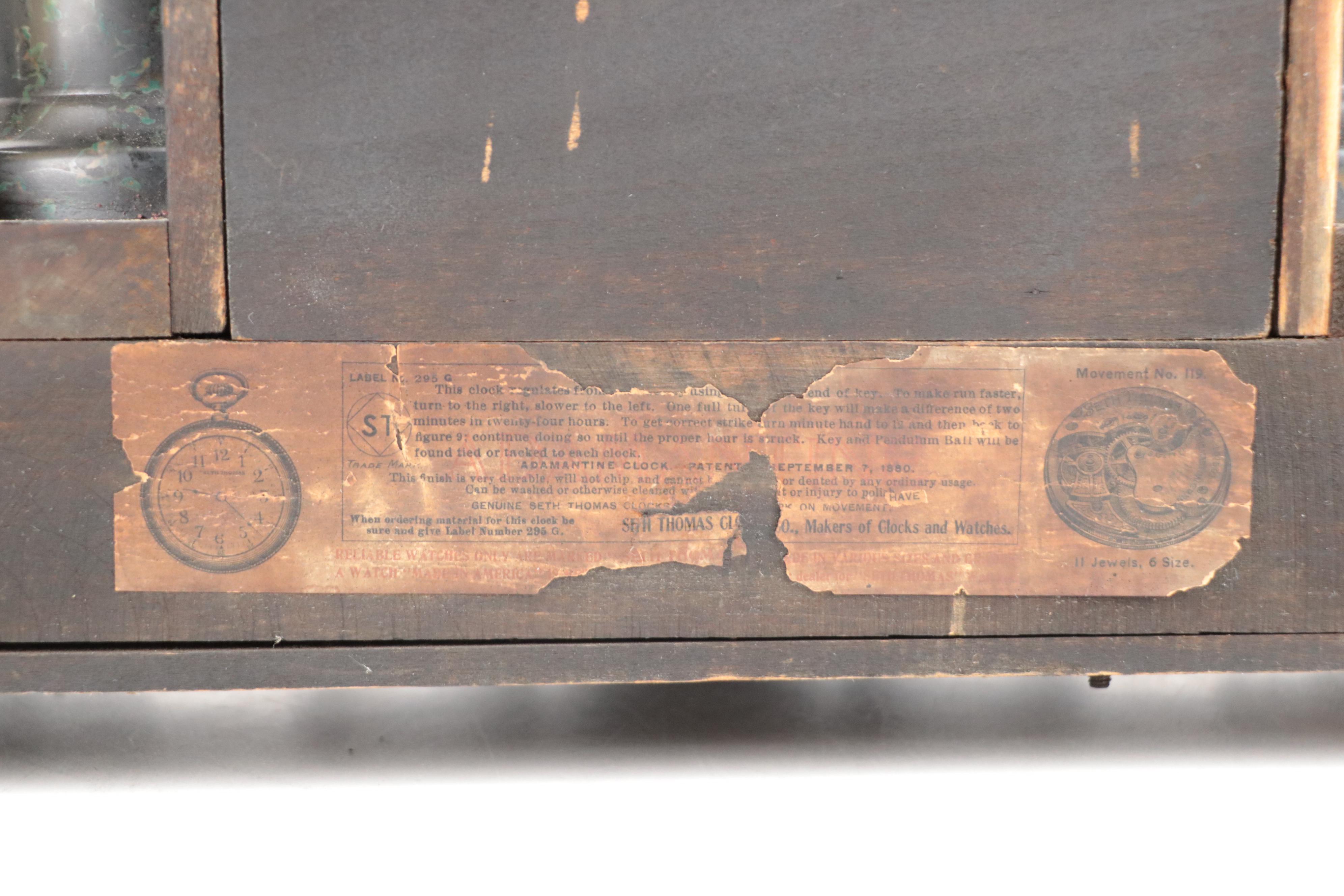 Seth Thomas "Adamantine" Mantel Clock, 1908