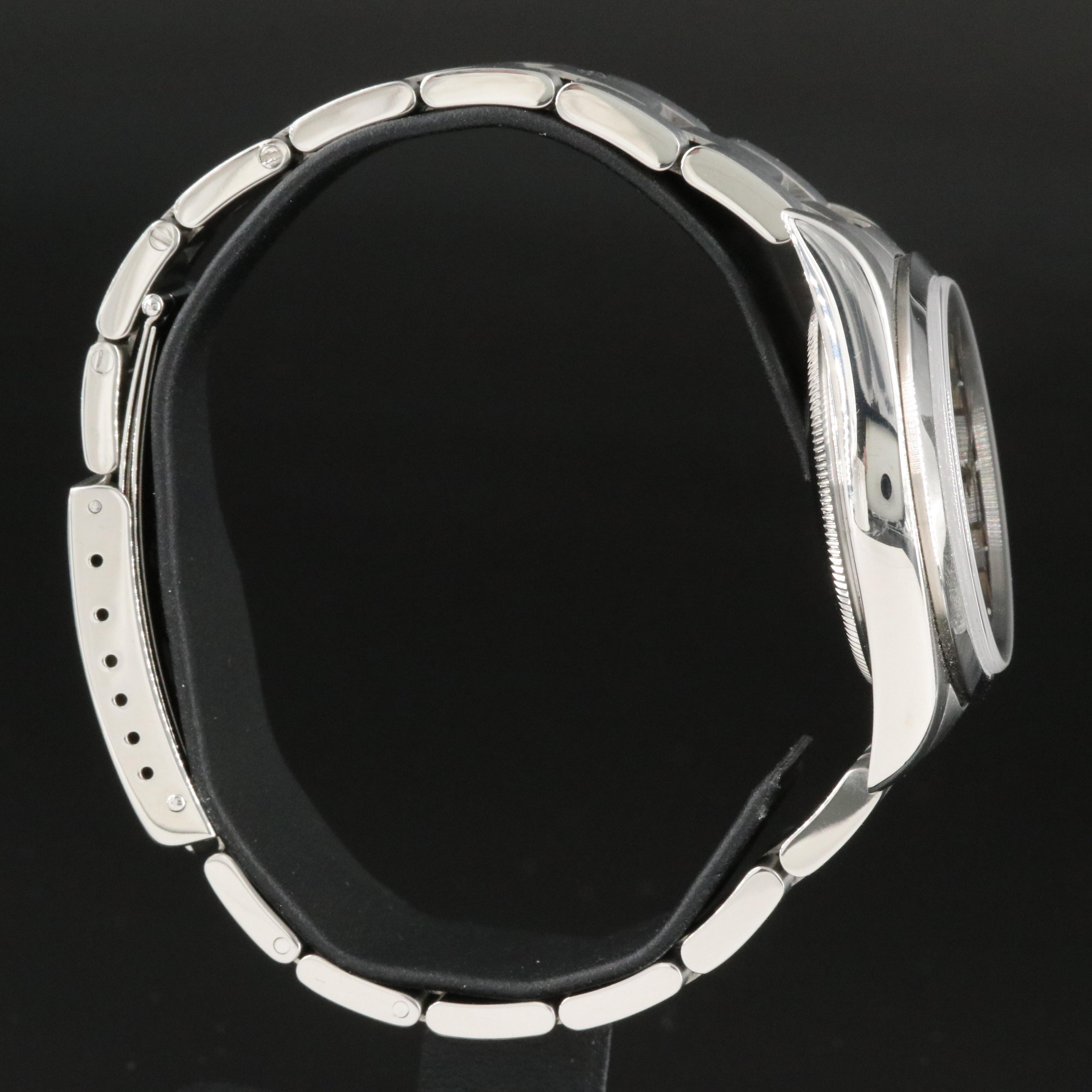 Rolex Air-King Steel Black Dial 34MM Automatic Watch