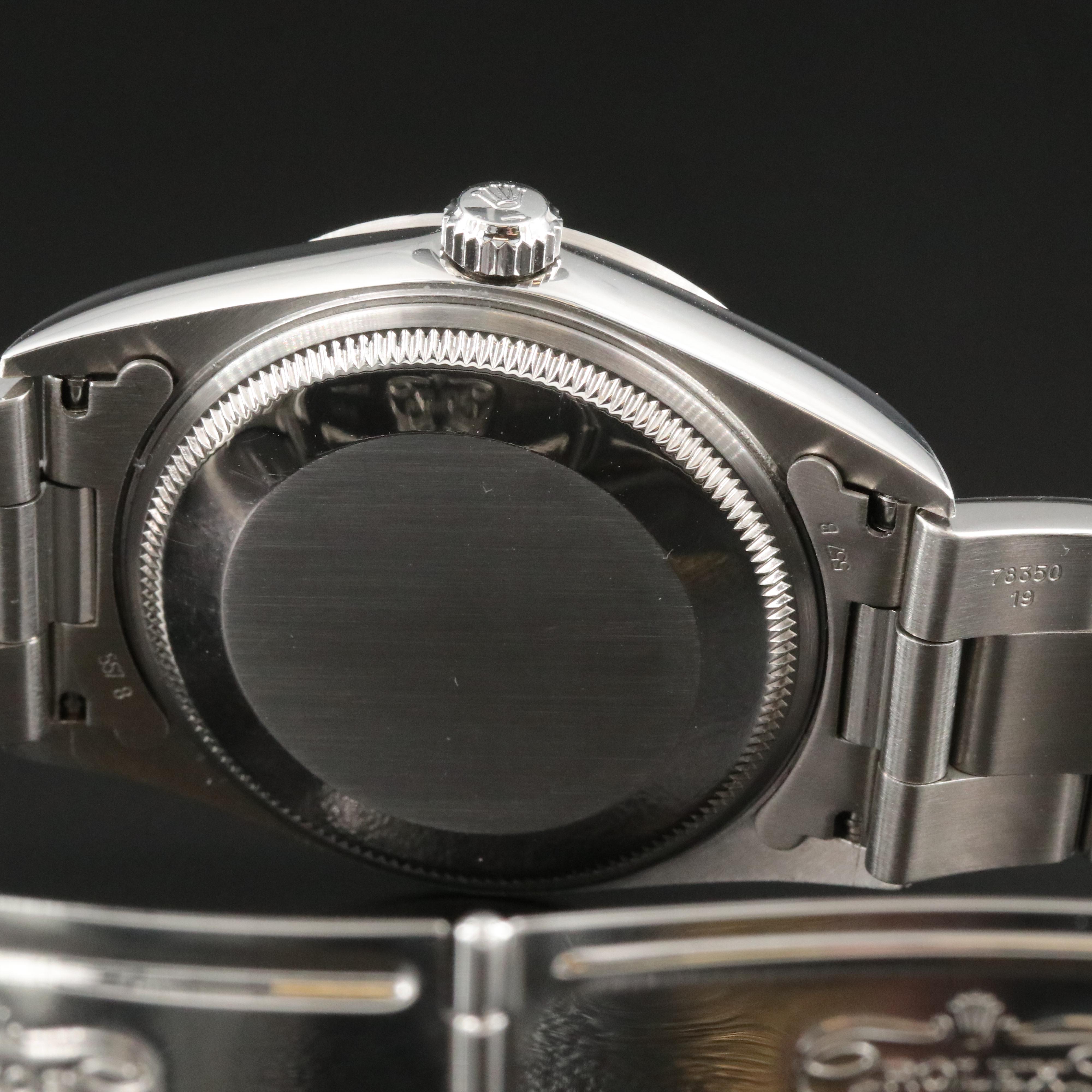 Rolex Air-King Steel Black Dial 34MM Automatic Watch