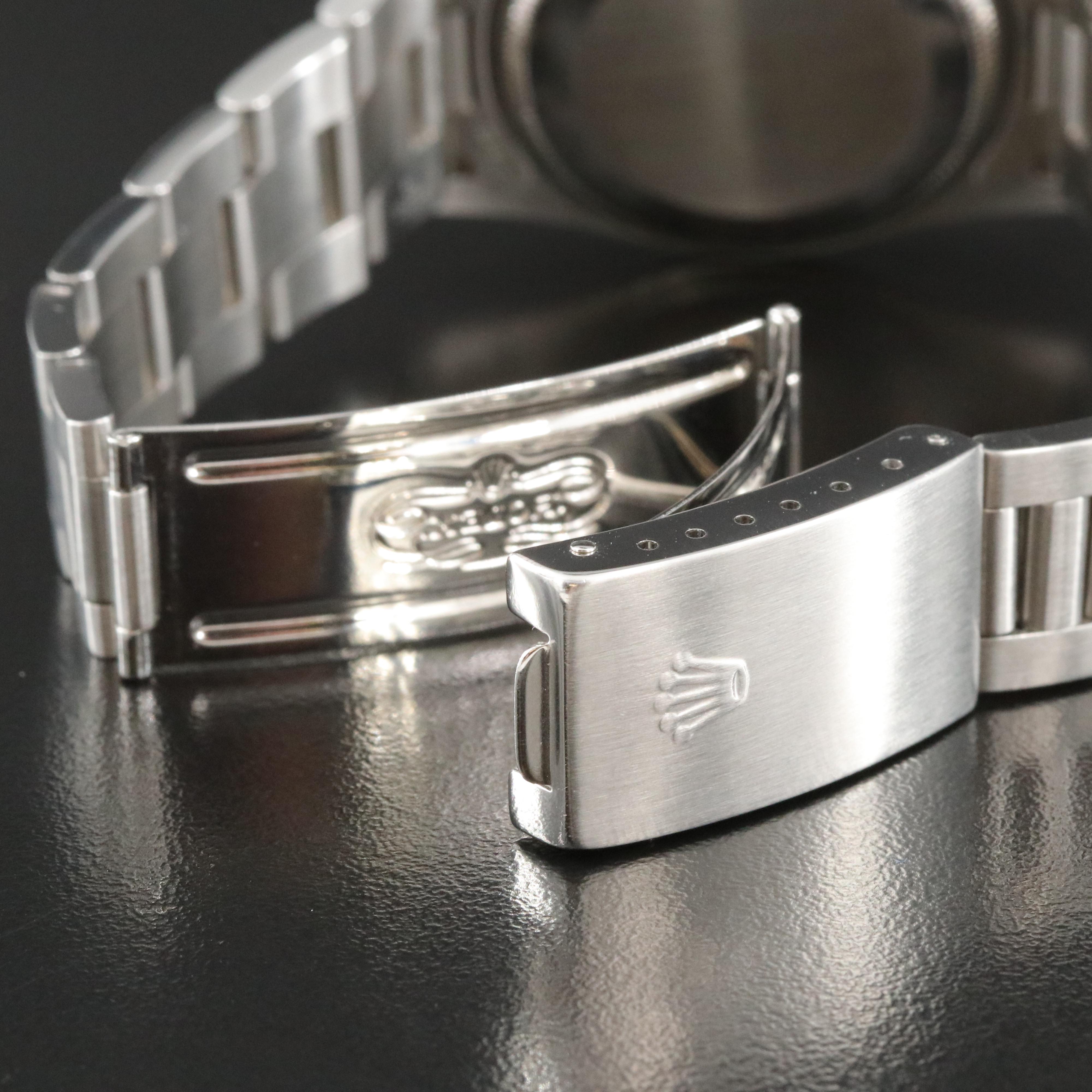 Rolex Air-King Steel Black Dial 34MM Automatic Watch