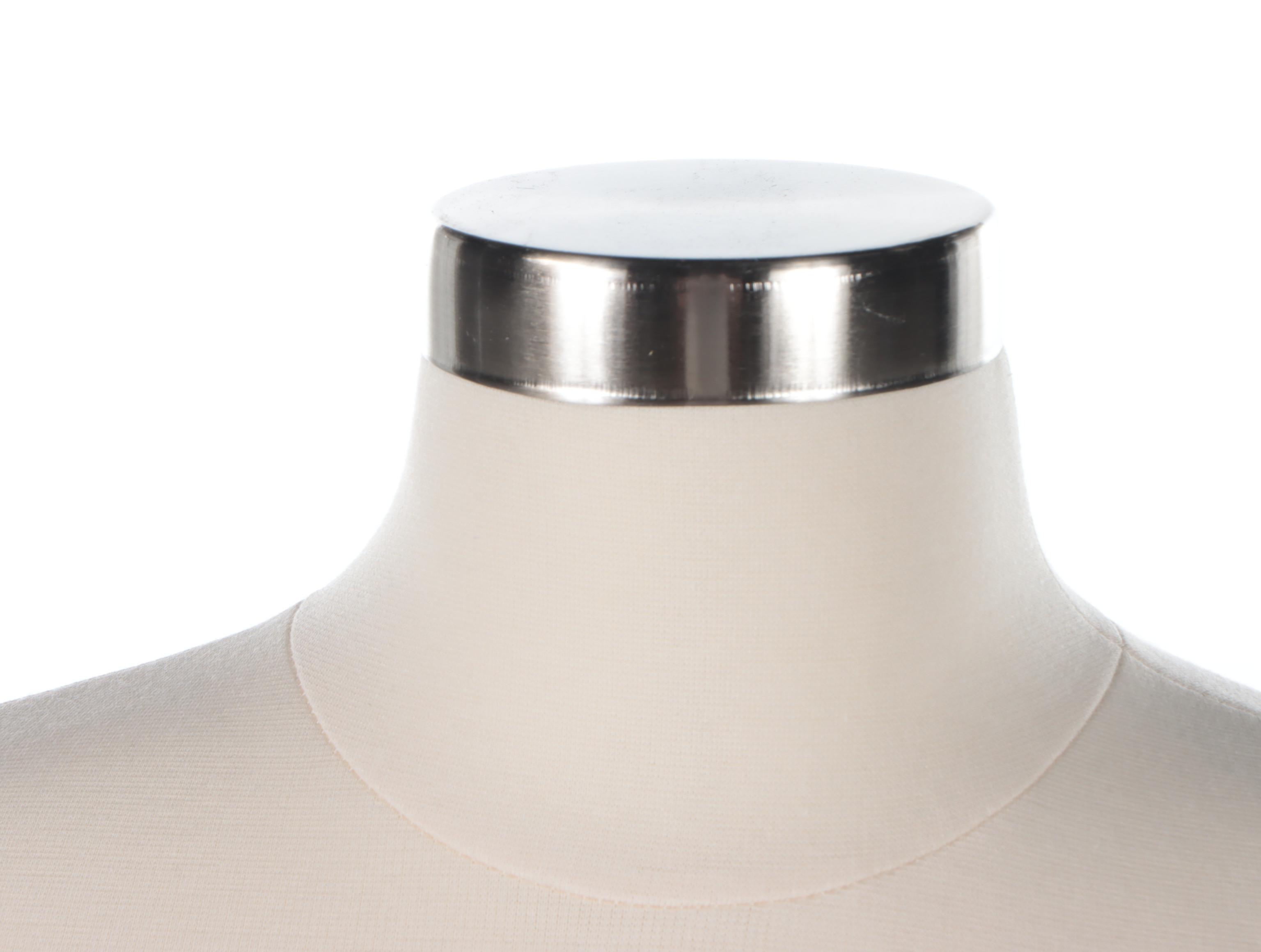 Female Fabric Dress Form with Flat Metal Base