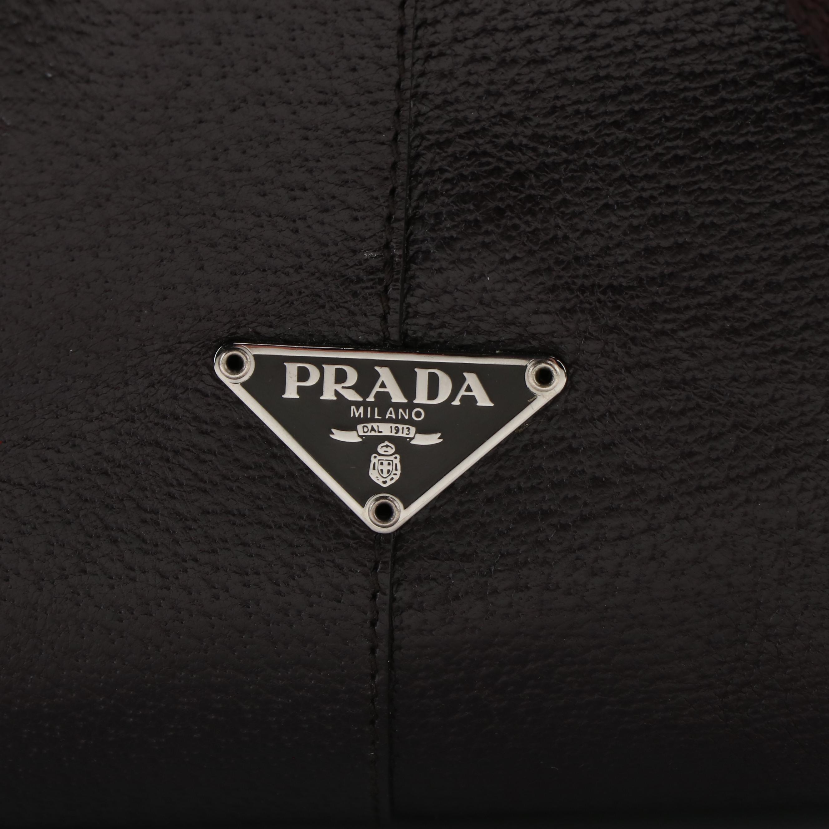 Prada Duffel Bag in Brown Leather