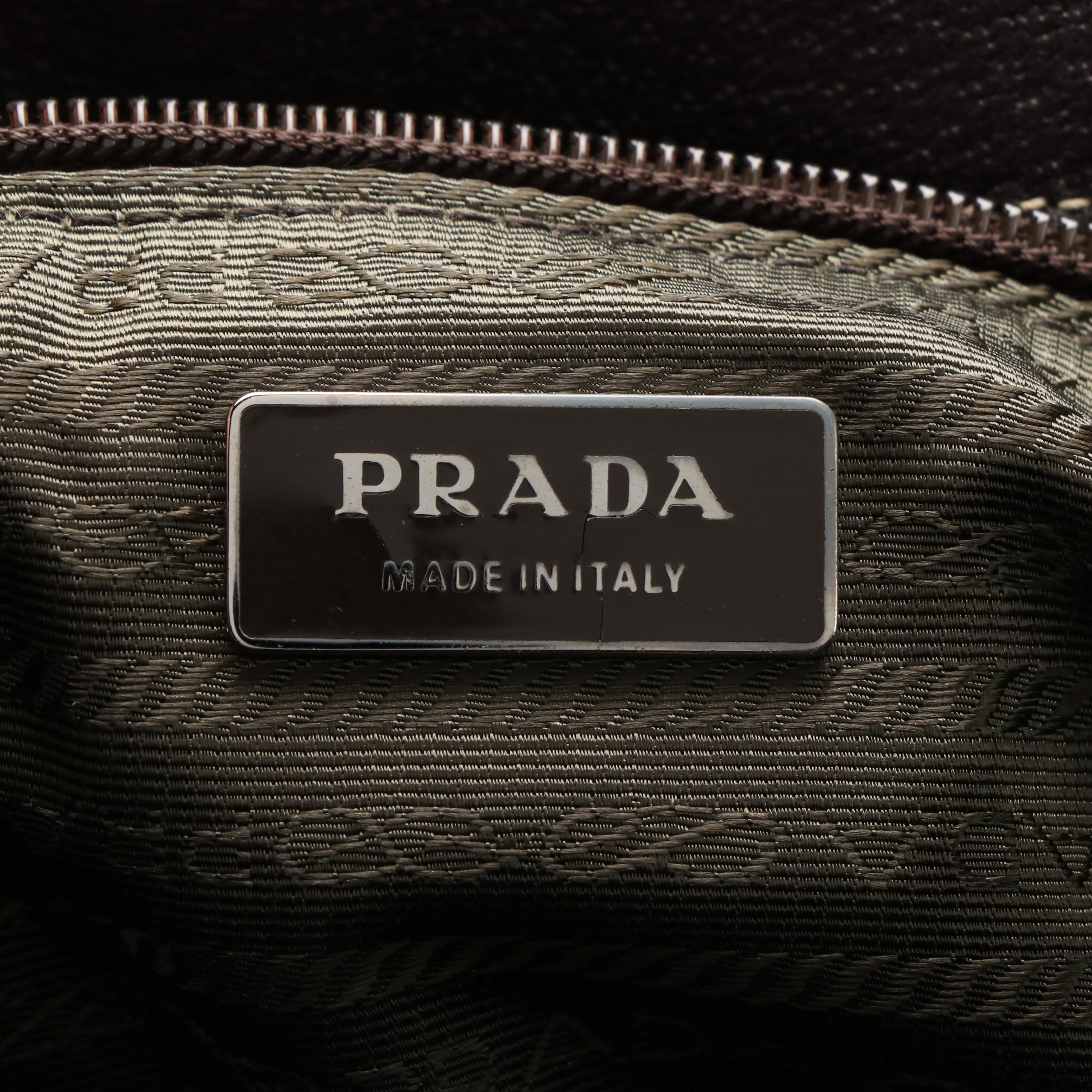 Prada Duffel Bag in Brown Leather