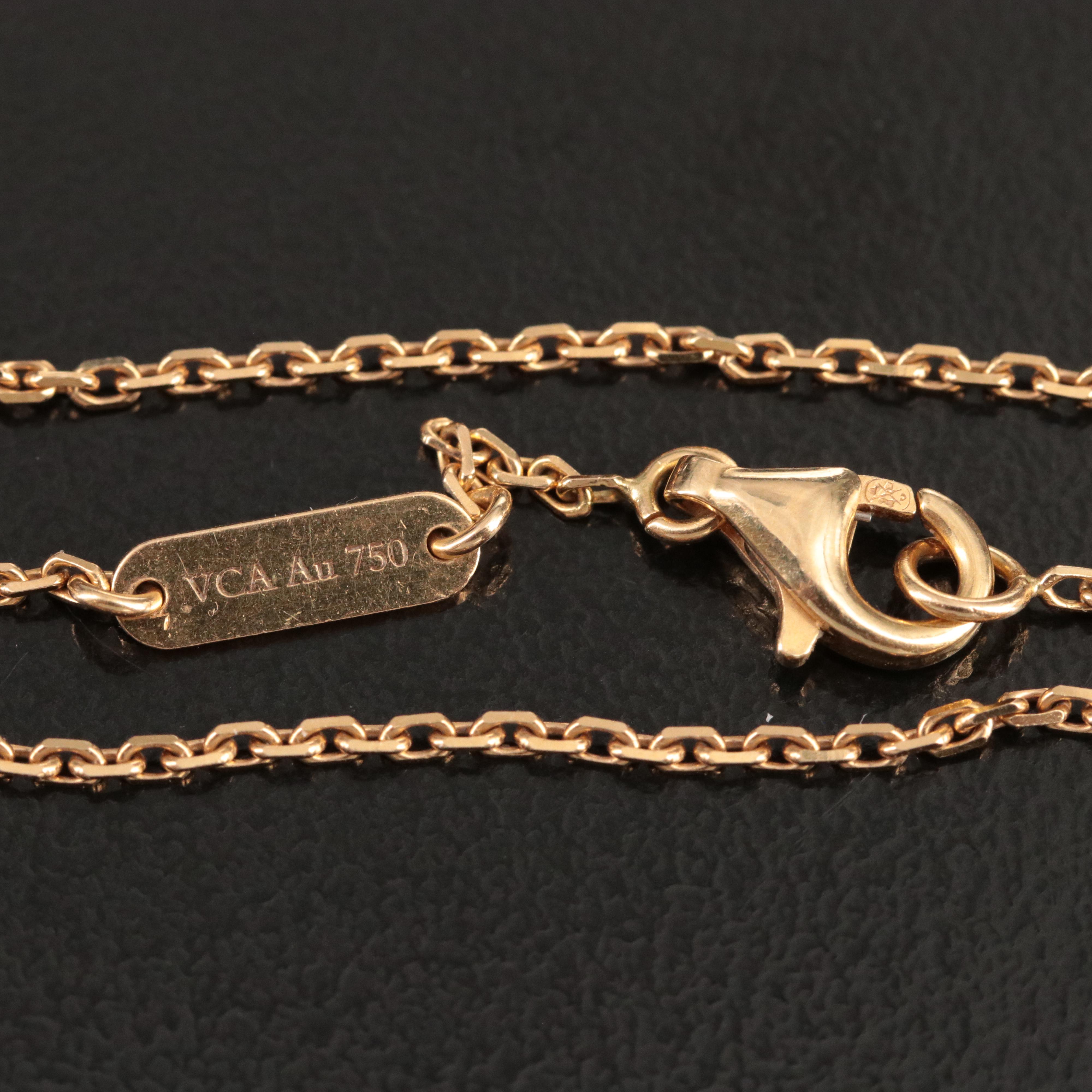 Van Cleef & Arpels "Vintage Alhambra" 18K Black Onyx Necklace