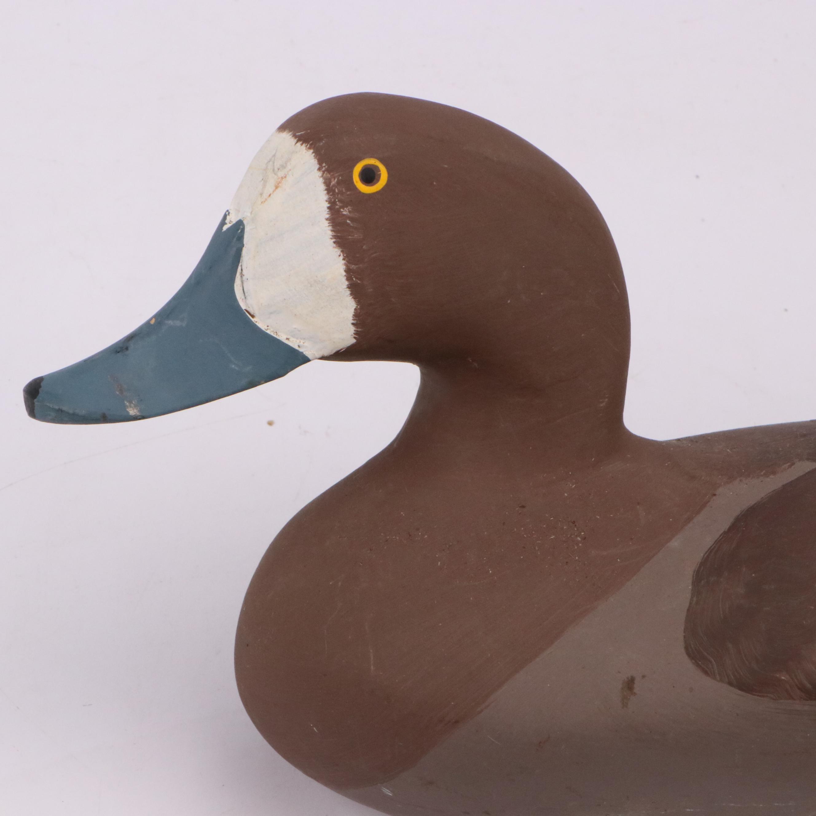 Signed Ruddy Duck Painted Wood Duck Decoy, Circa 1987