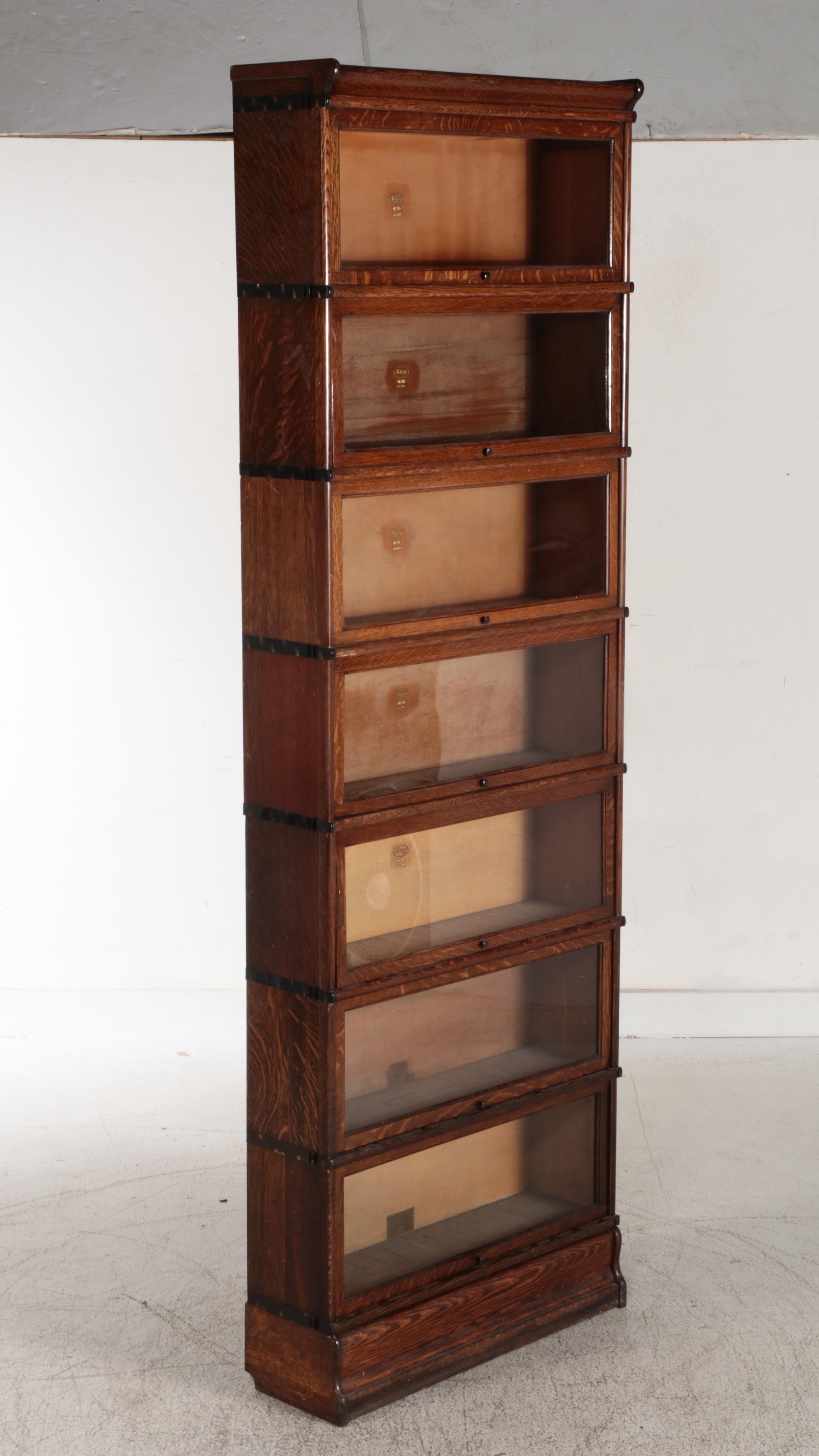 Macey Globe-Wernicke Oak and Glass Barrister's Bookcase