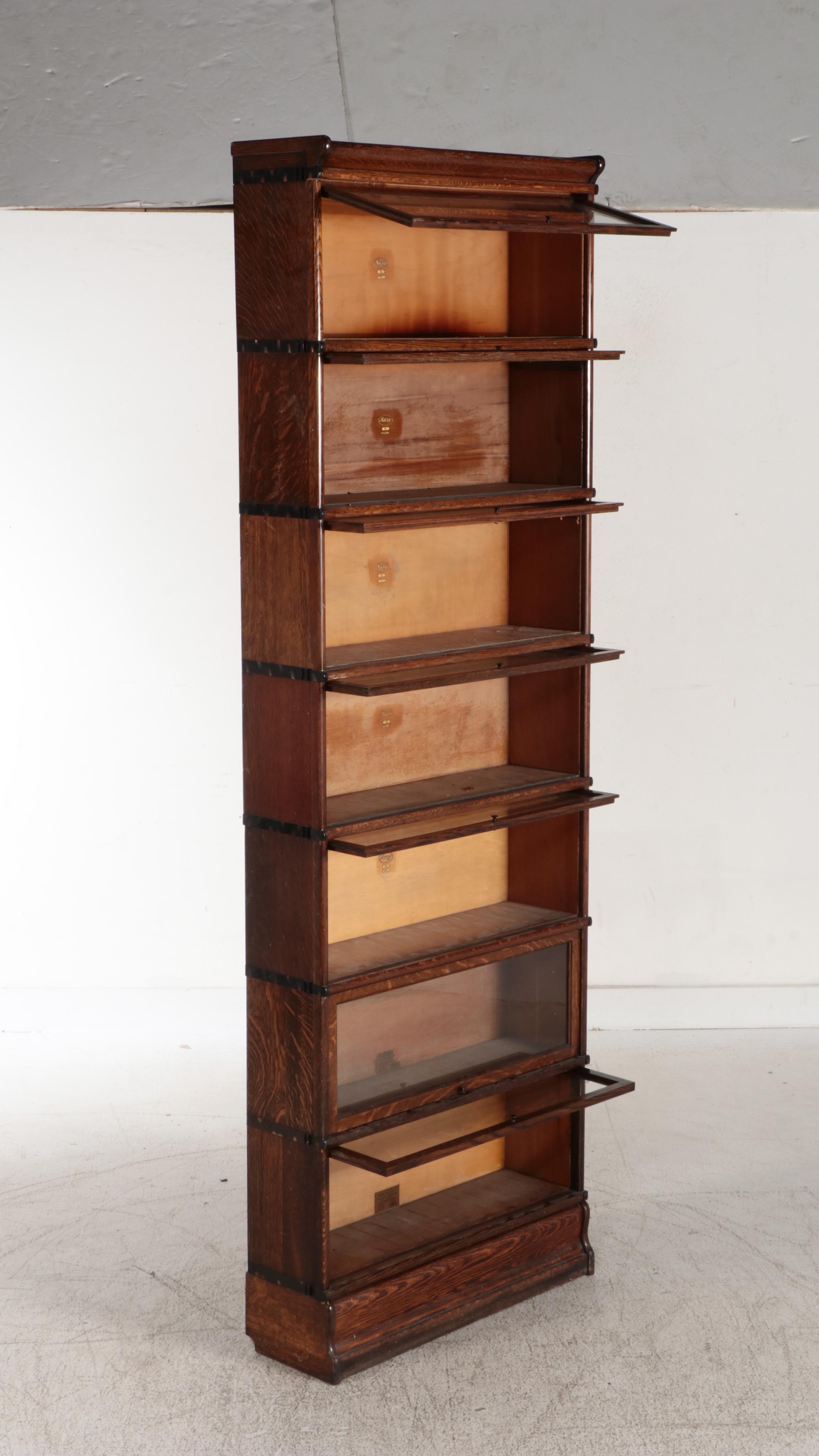 Macey Globe-Wernicke Oak and Glass Barrister's Bookcase