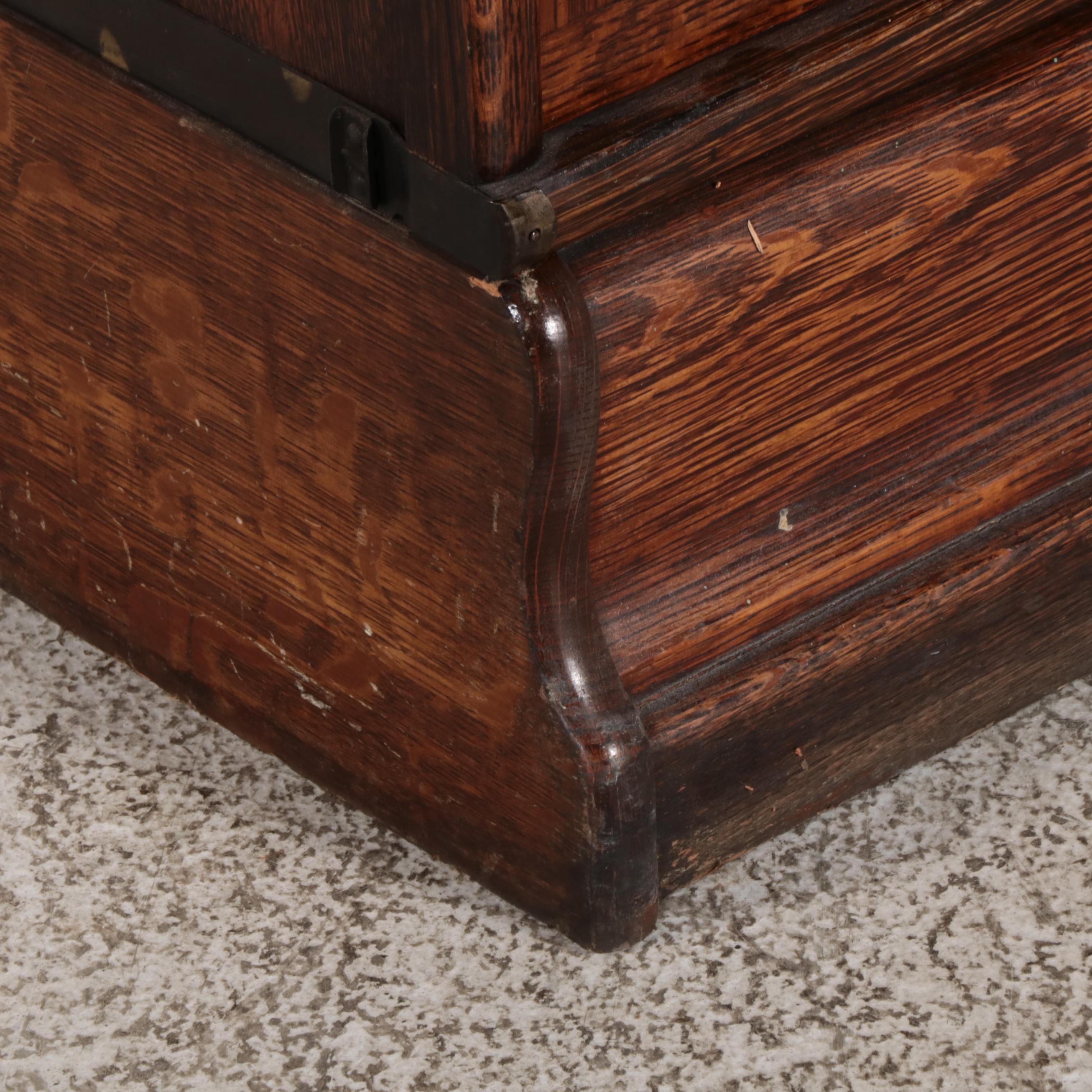 Macey Globe-Wernicke Oak and Glass Barrister's Bookcase