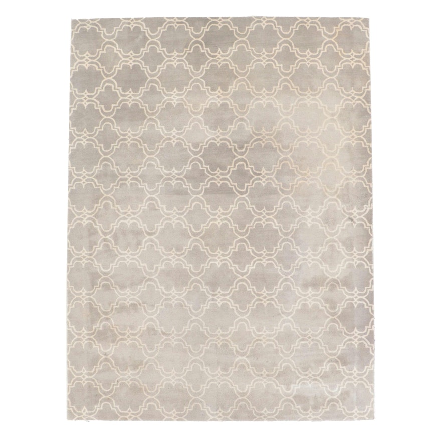 9' x 12' Hand-Tufted Pottery Barn Scroll-Tile Room Sized Rug ...
