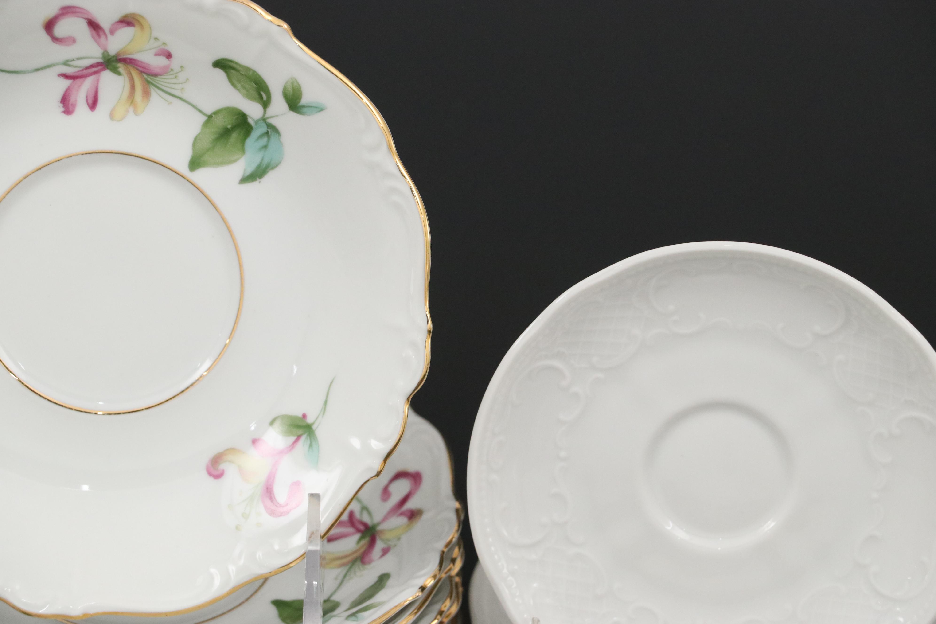 Eadelstein Porcelain "Honeysuckle" Dinnerware with Seltsmann Coffee Set