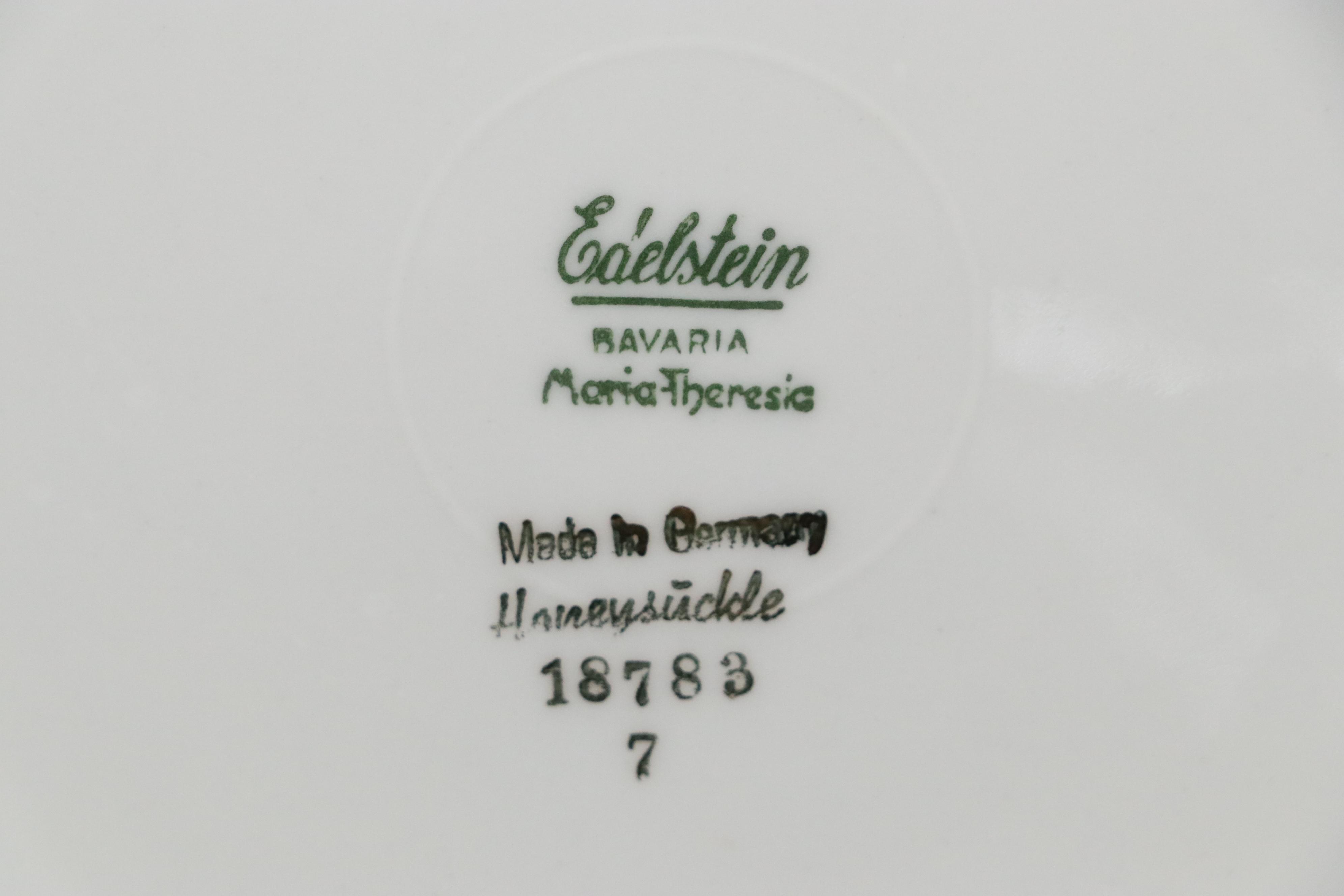 Eadelstein Porcelain "Honeysuckle" Dinnerware with Seltsmann Coffee Set