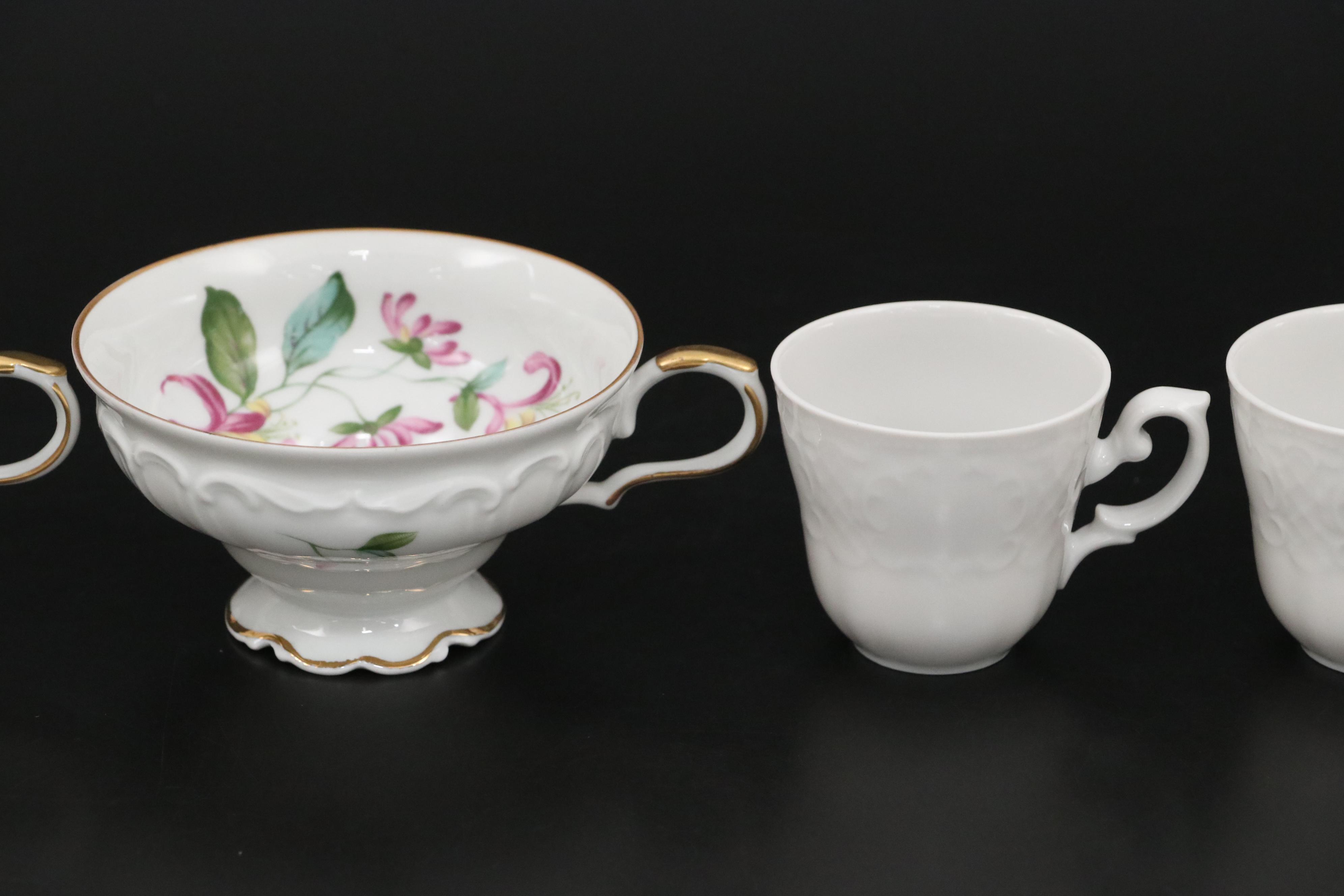 Eadelstein Porcelain "Honeysuckle" Dinnerware with Seltsmann Coffee Set