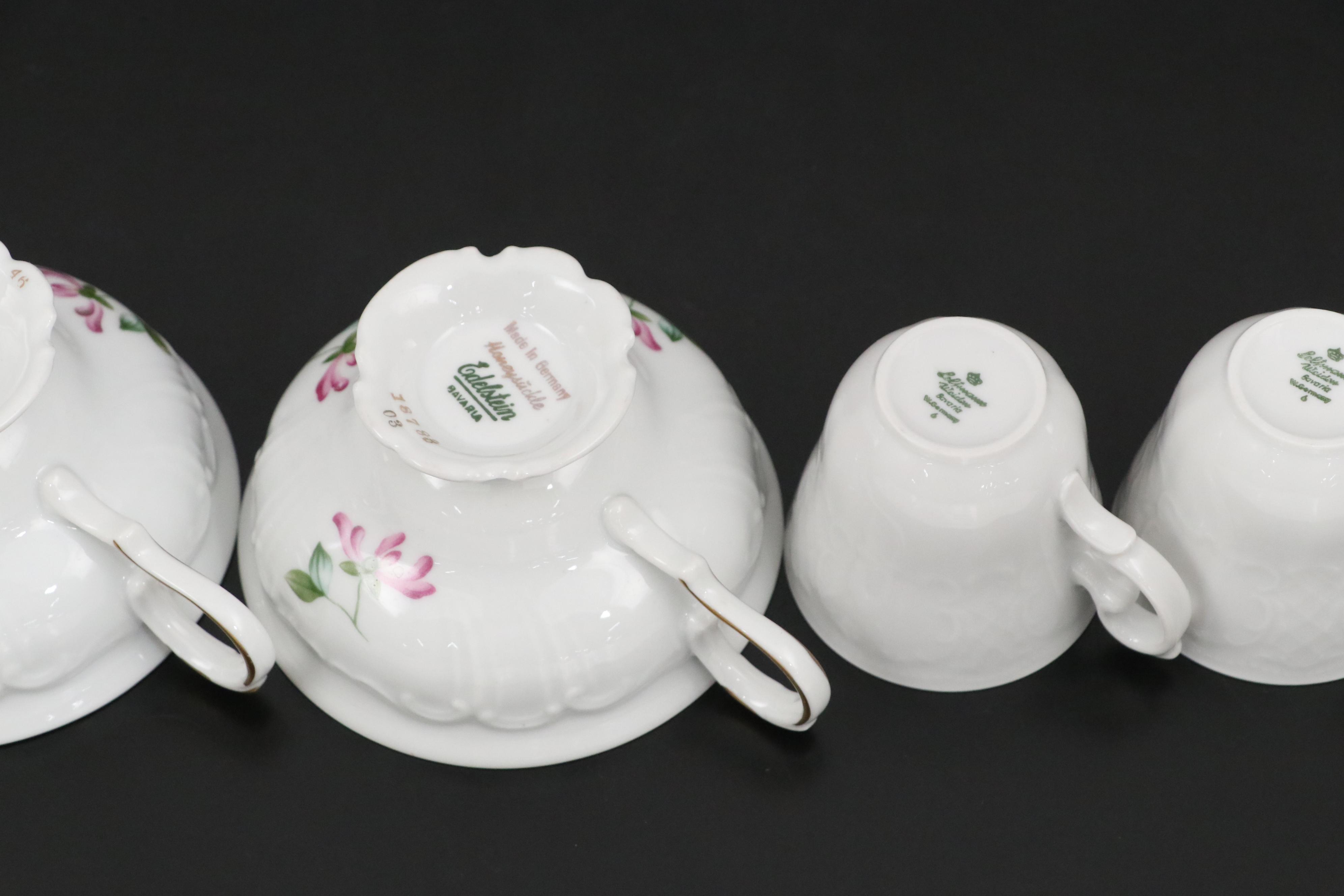 Eadelstein Porcelain "Honeysuckle" Dinnerware with Seltsmann Coffee Set
