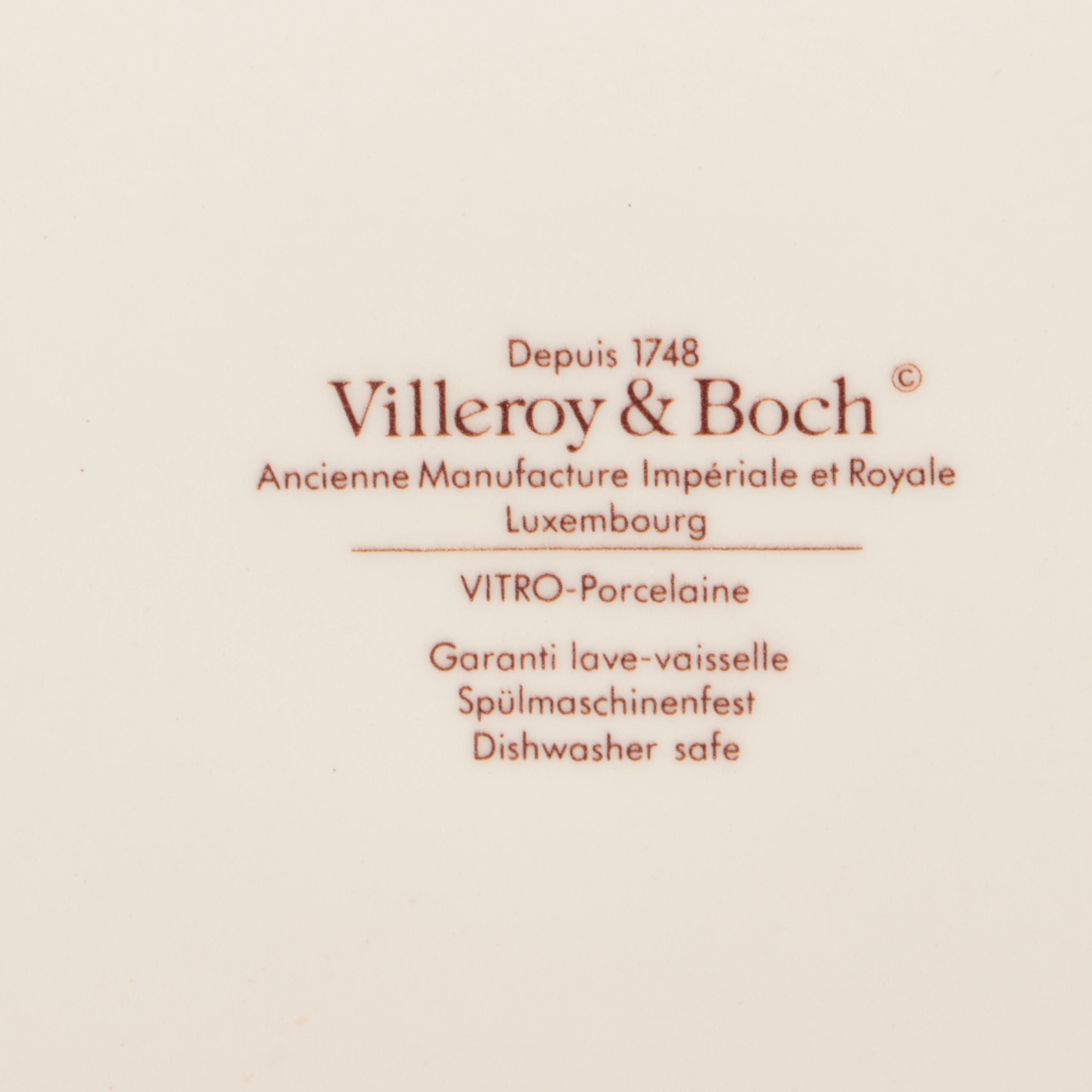 Villeroy & Boch "Siena" Porcelain Service and Salad Plates, Late 20th Century