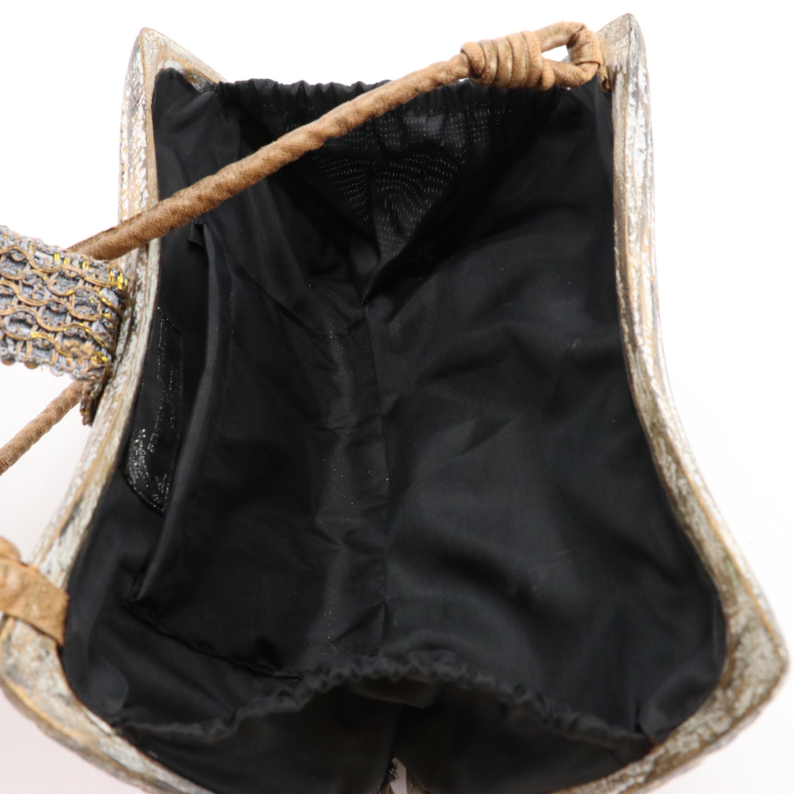Timmy Woods Sculpted Hardshell and Rodo Woven Straw Convertible Crossbody Bags