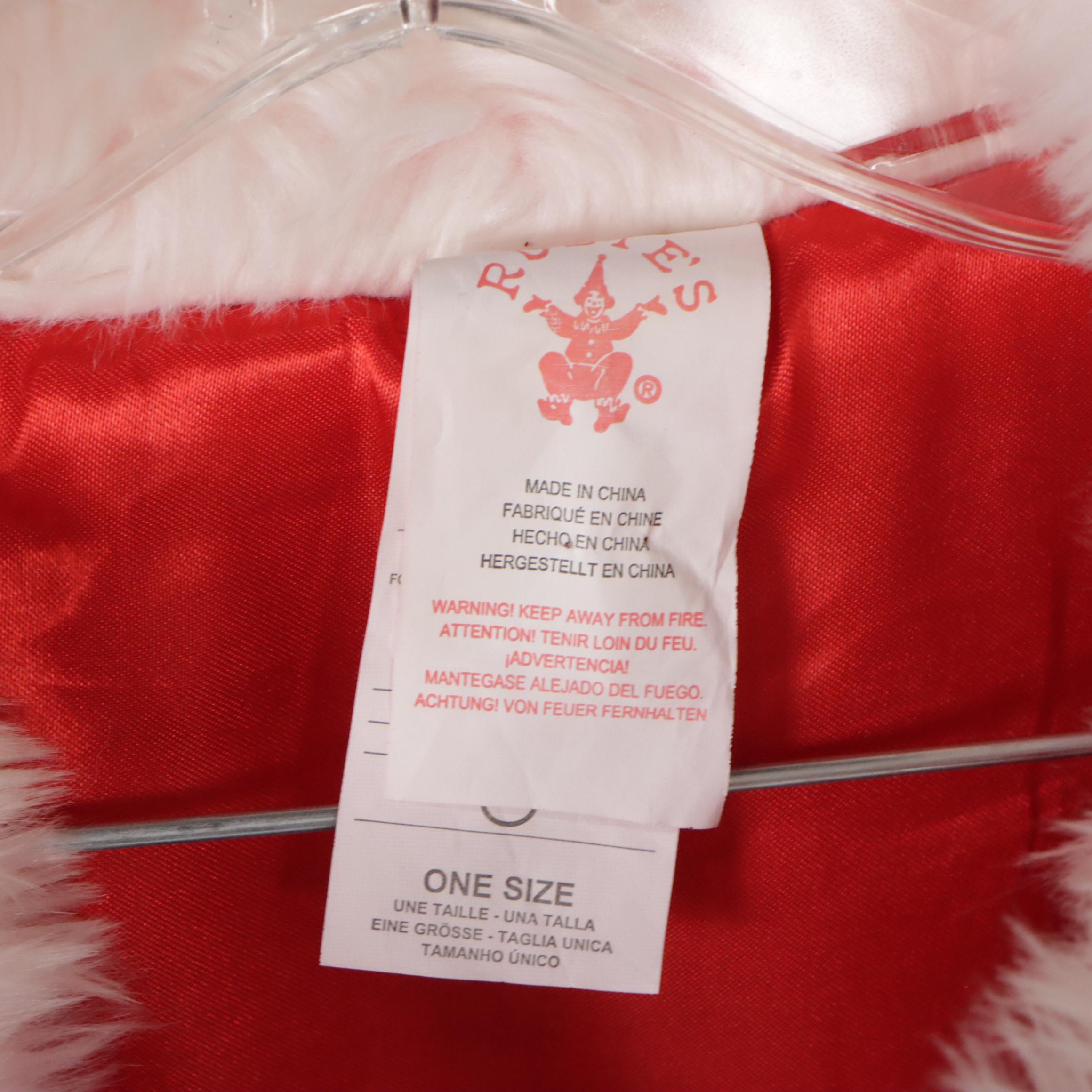 Rubie's Crimson Regency Plush Santa Claus Suit and Boots