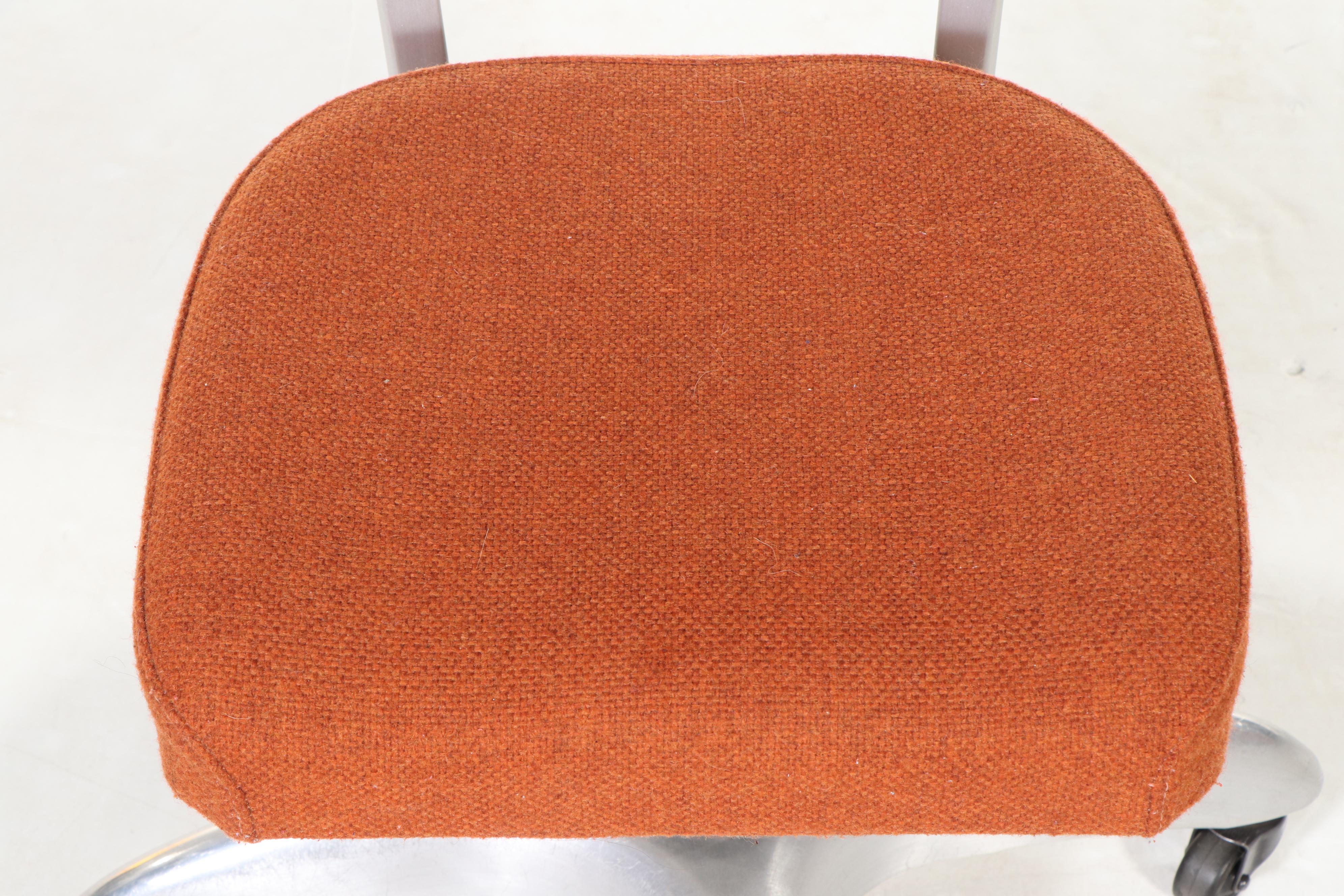 The General Fireproofing Co. Mid Century Modern Upholstered Metal Typist's Chair