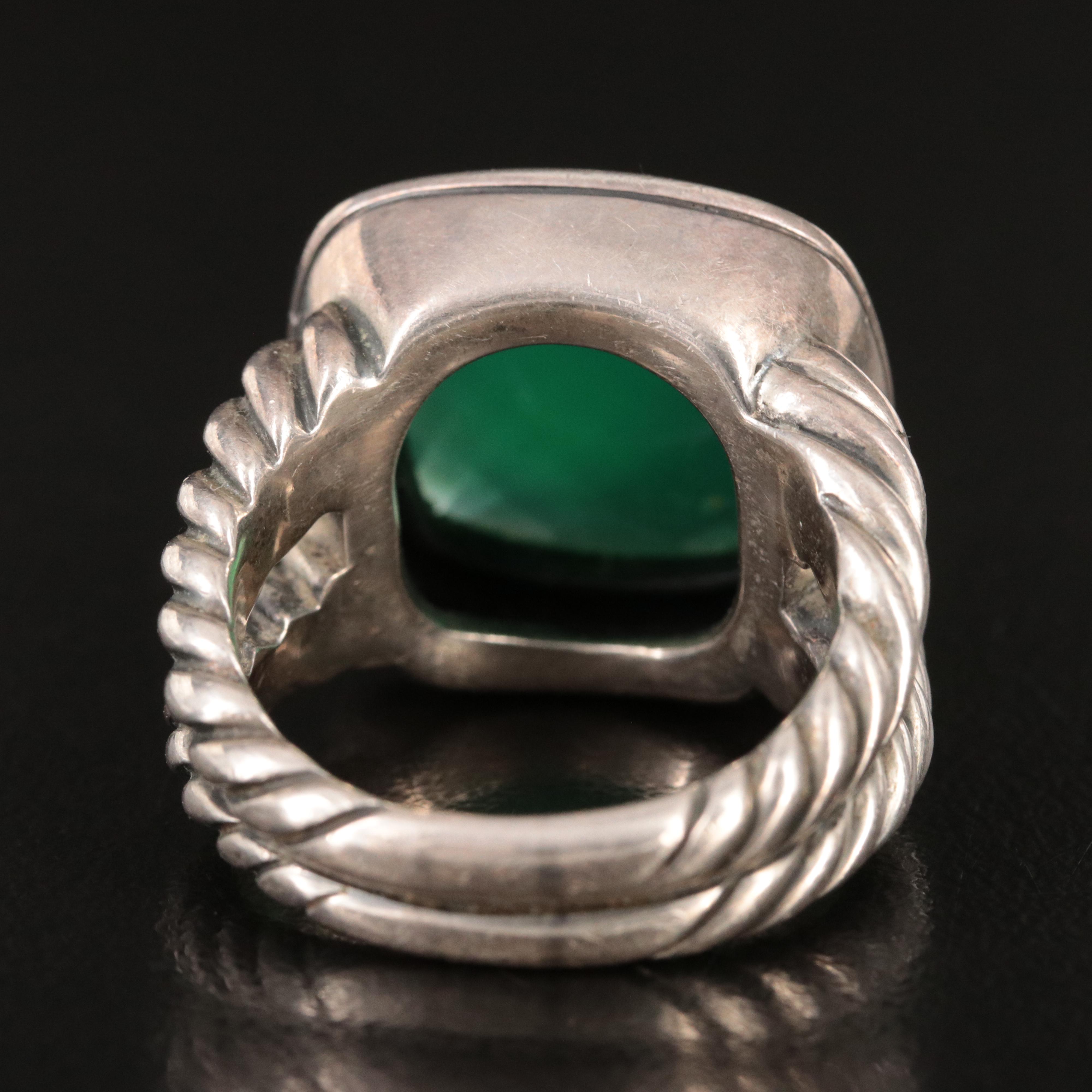 David Yurman Albion Sterling Chalcedony Ring