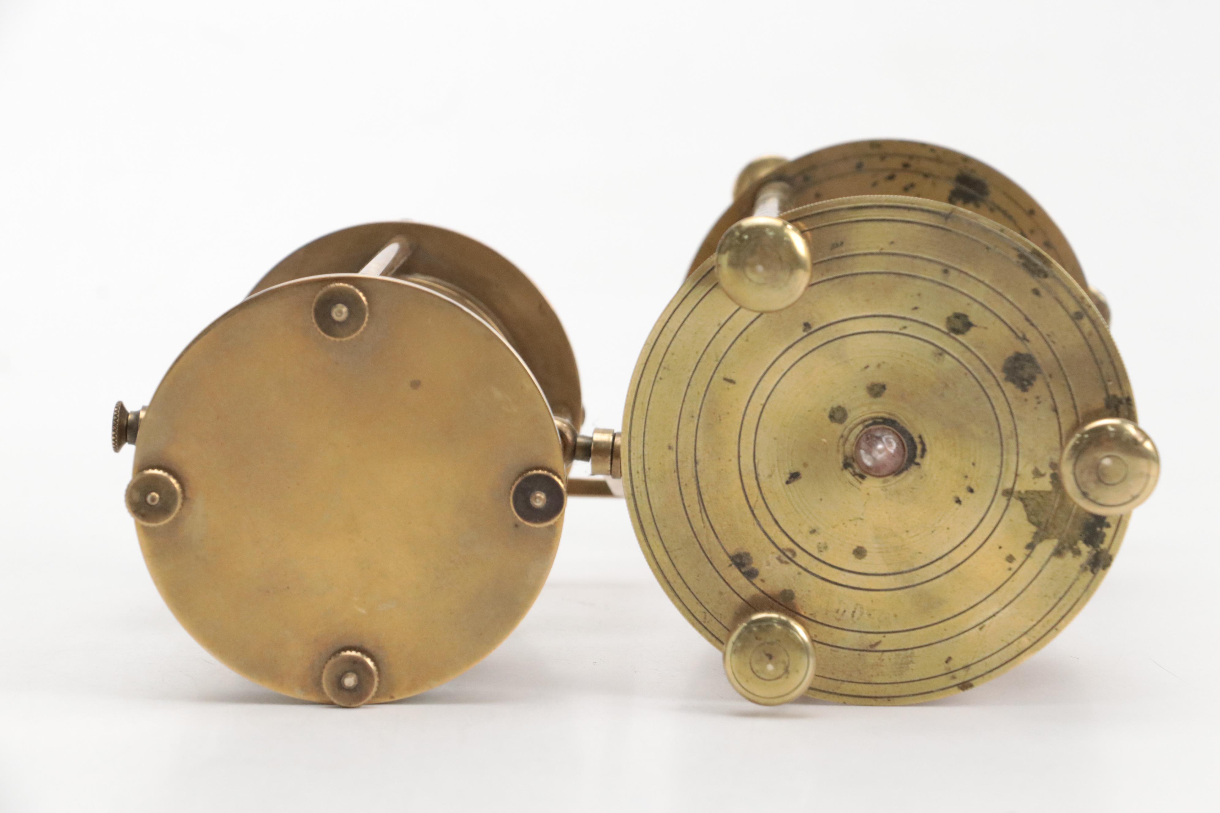 Brass Finish Metal Hour Glasses with Leaf Shape Brass Paperweights