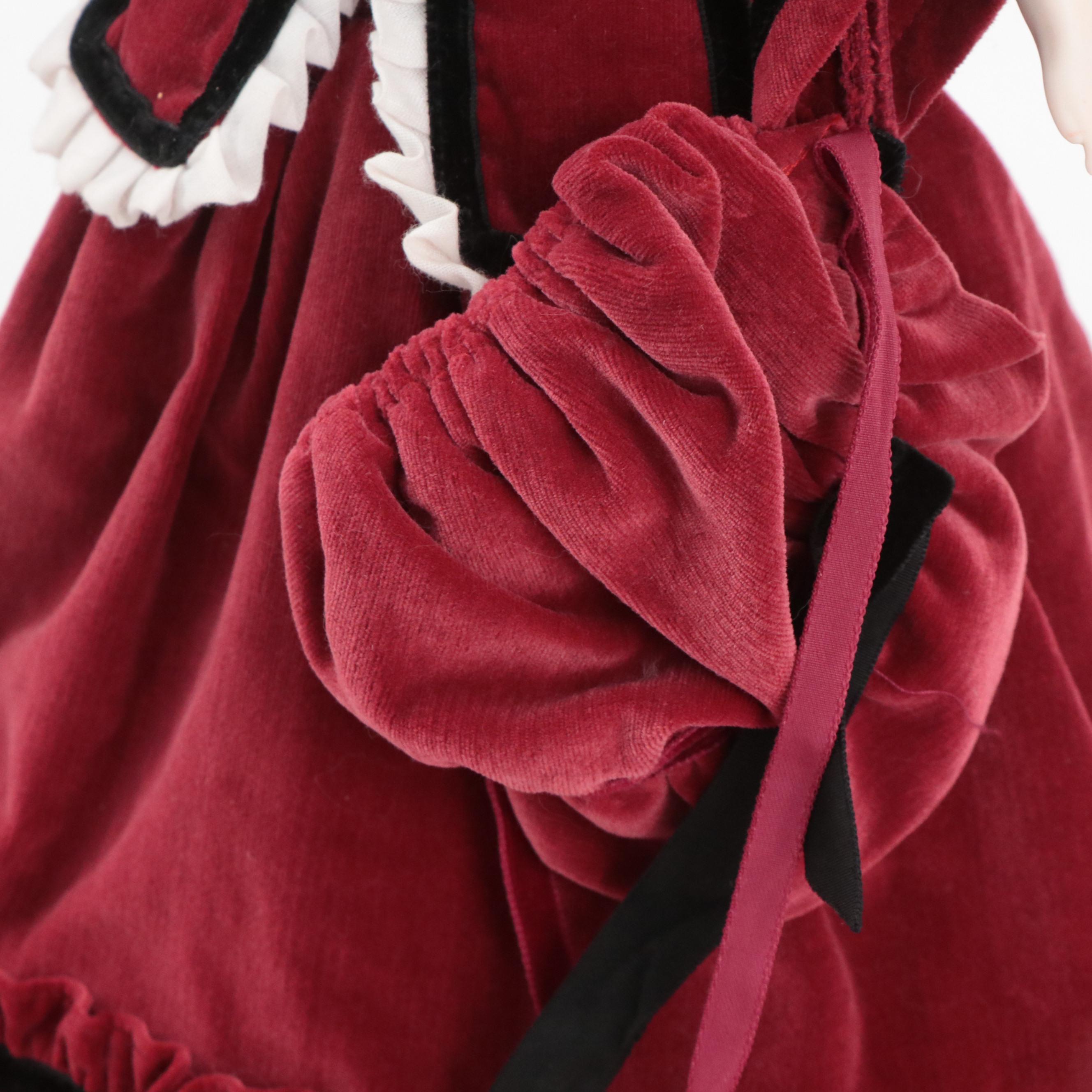 Limbach Irish Queen with Other German Blonde Molded Fancy Hair Parian Dolls