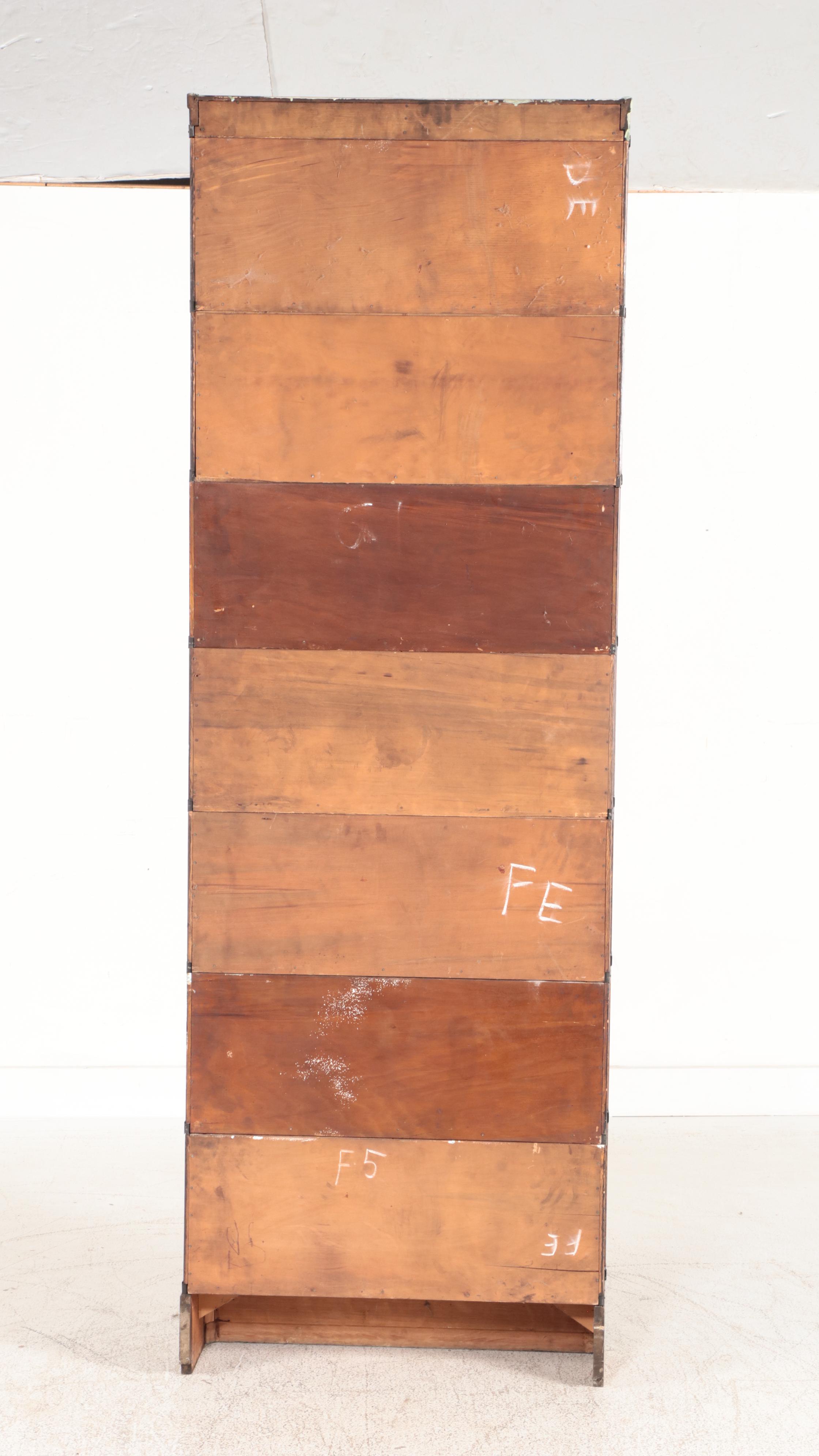 Globe-Wernicke Oak Seven-Stack Barrister's Bookcase, Early 20th Century