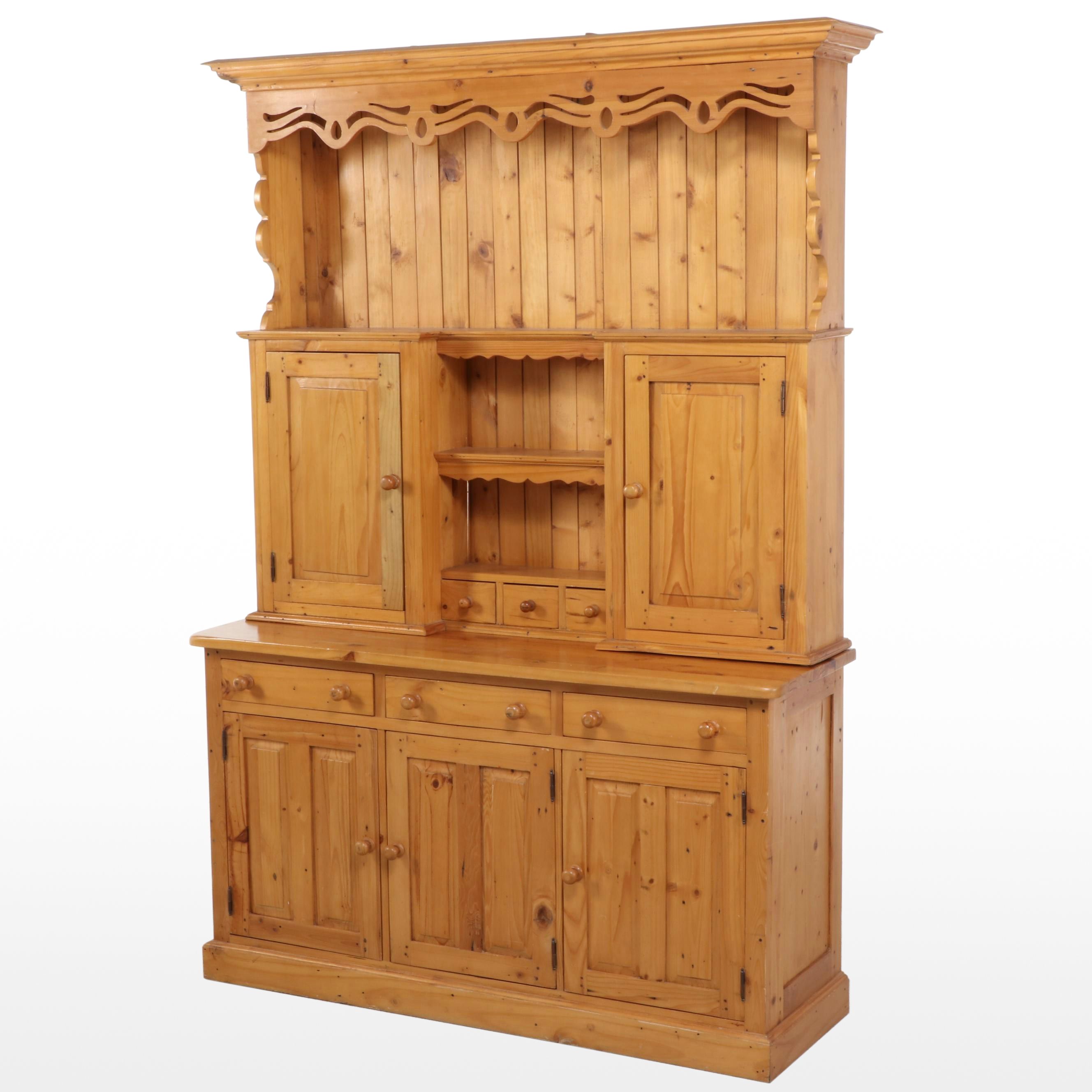 Country Style Pine Kitchen Dresser