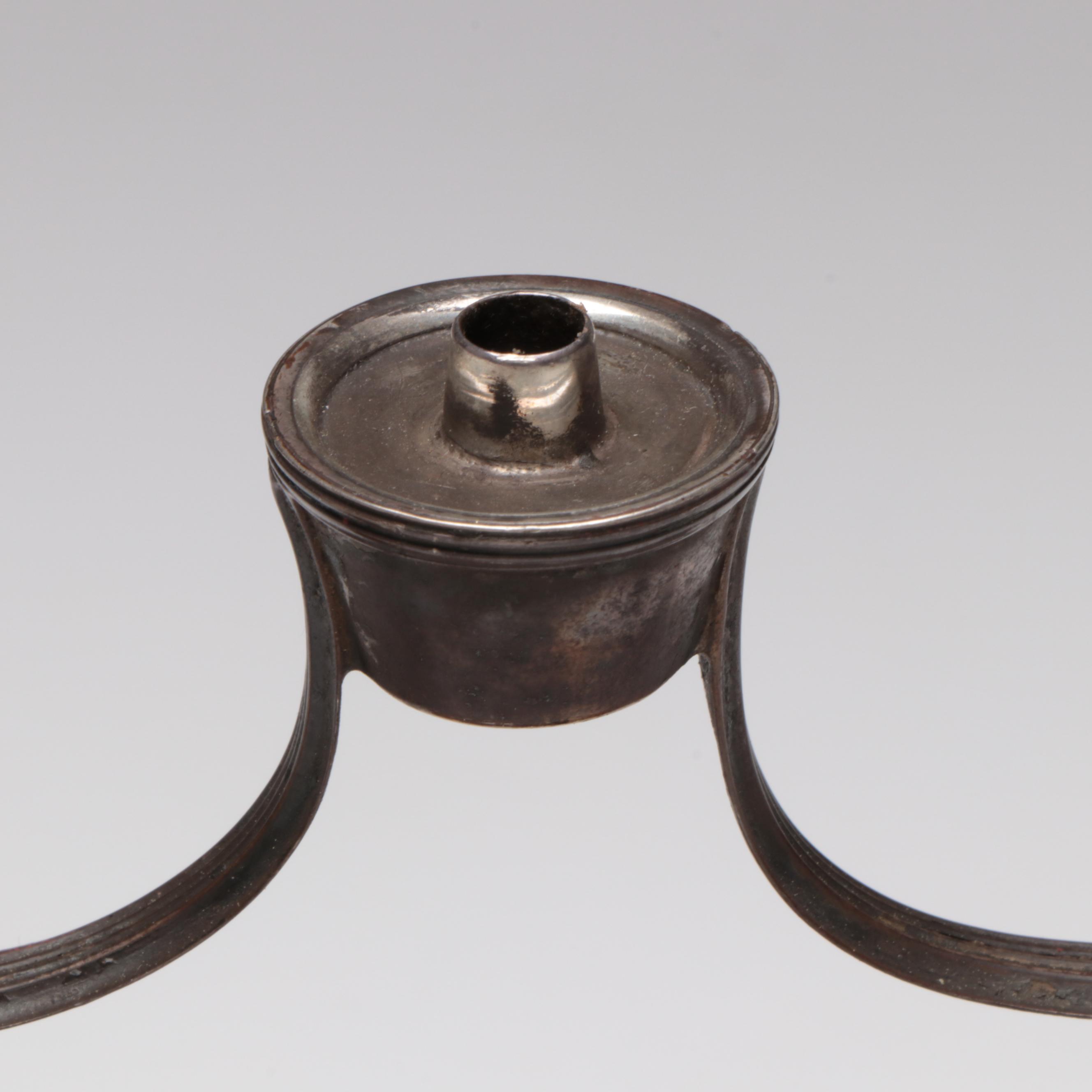 English Wax Jack with Henry Green Sterling Silver Components, 18th Century